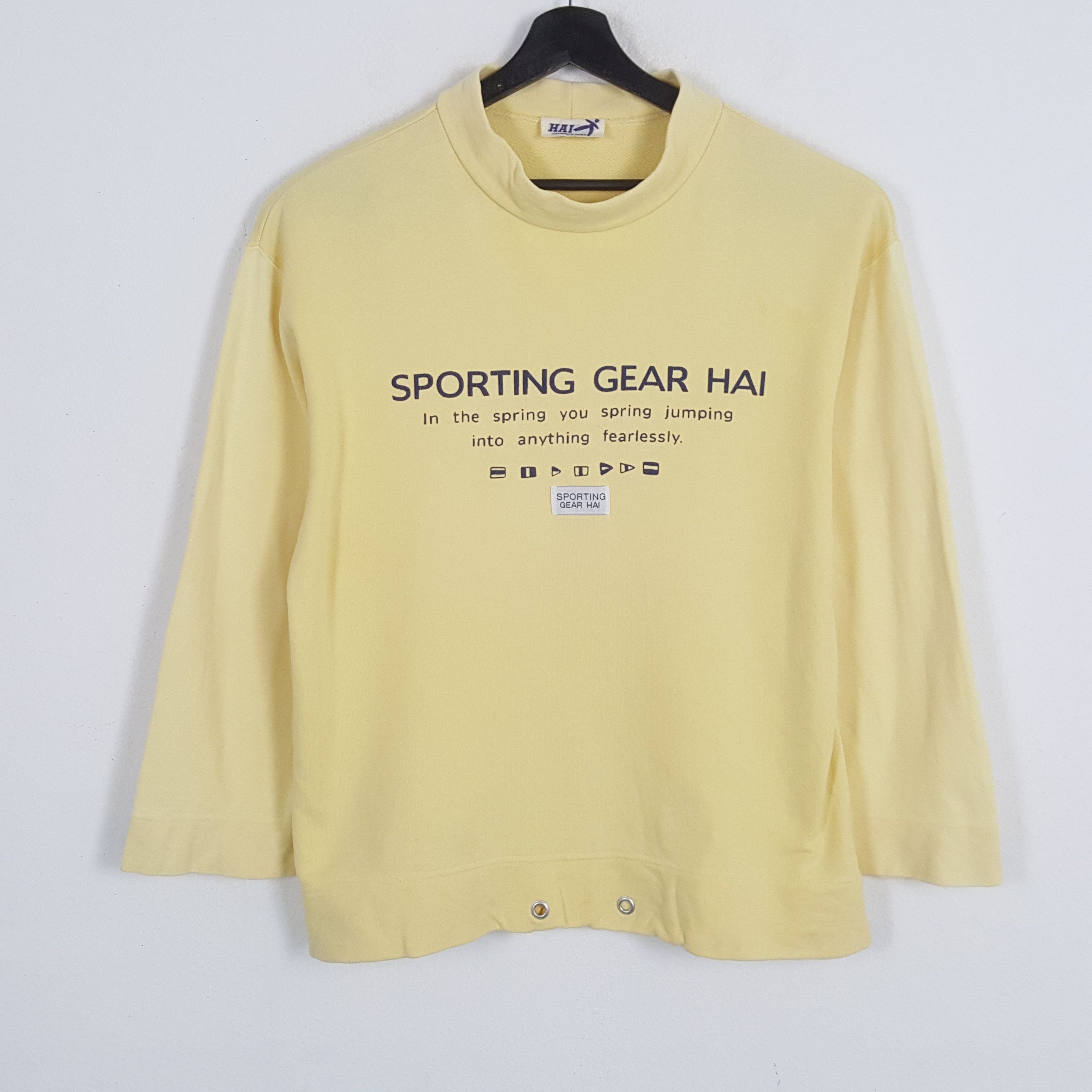 Hai Sporting Gear × Issey Miyake × Vintage HAI SPORTING GEAR by ISSEY MIYAKE Designer Sweatshirt Size US M / EU 48-50 / 2 - 1 Thumbnail