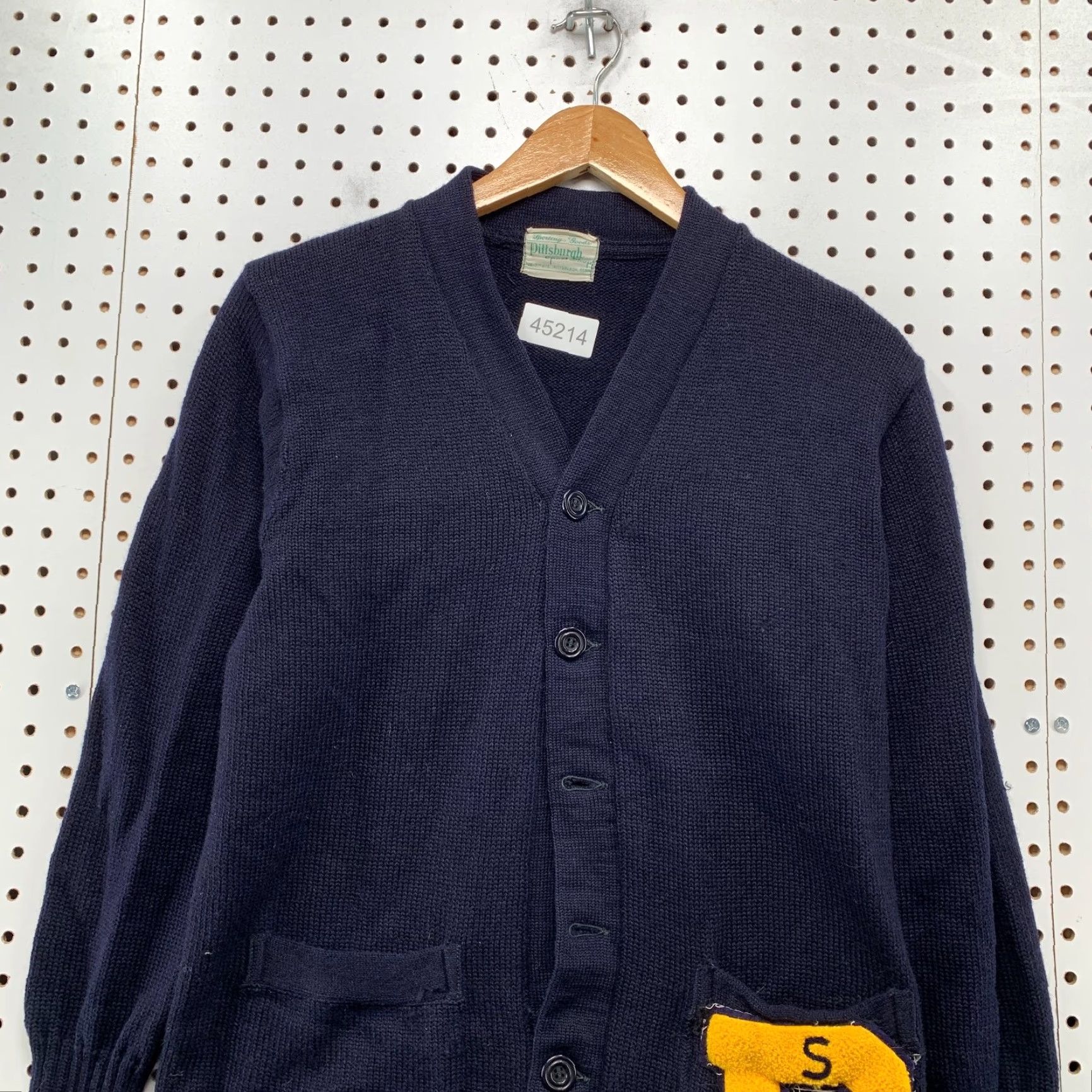 Vintage VINTAGE Pittsburgh Sport Shop Wool Cardigan Mens Small Navy Blue Letter Man USA Shirt Mens Small Blue Cardigan 50s 60s 70s Size US S / EU 44-46 / 1 - 2 Thumbnail