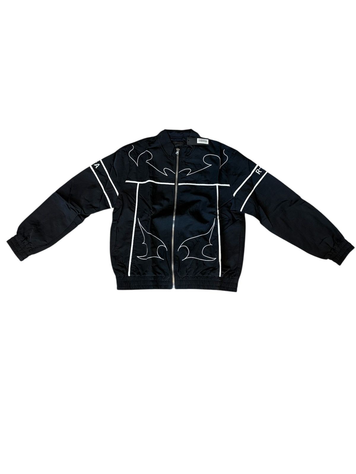 Rta RTA Men's Black White Abstract Contrast Piping Jacket Size S Size US S / EU 44-46 / 1 - 1 Thumbnail