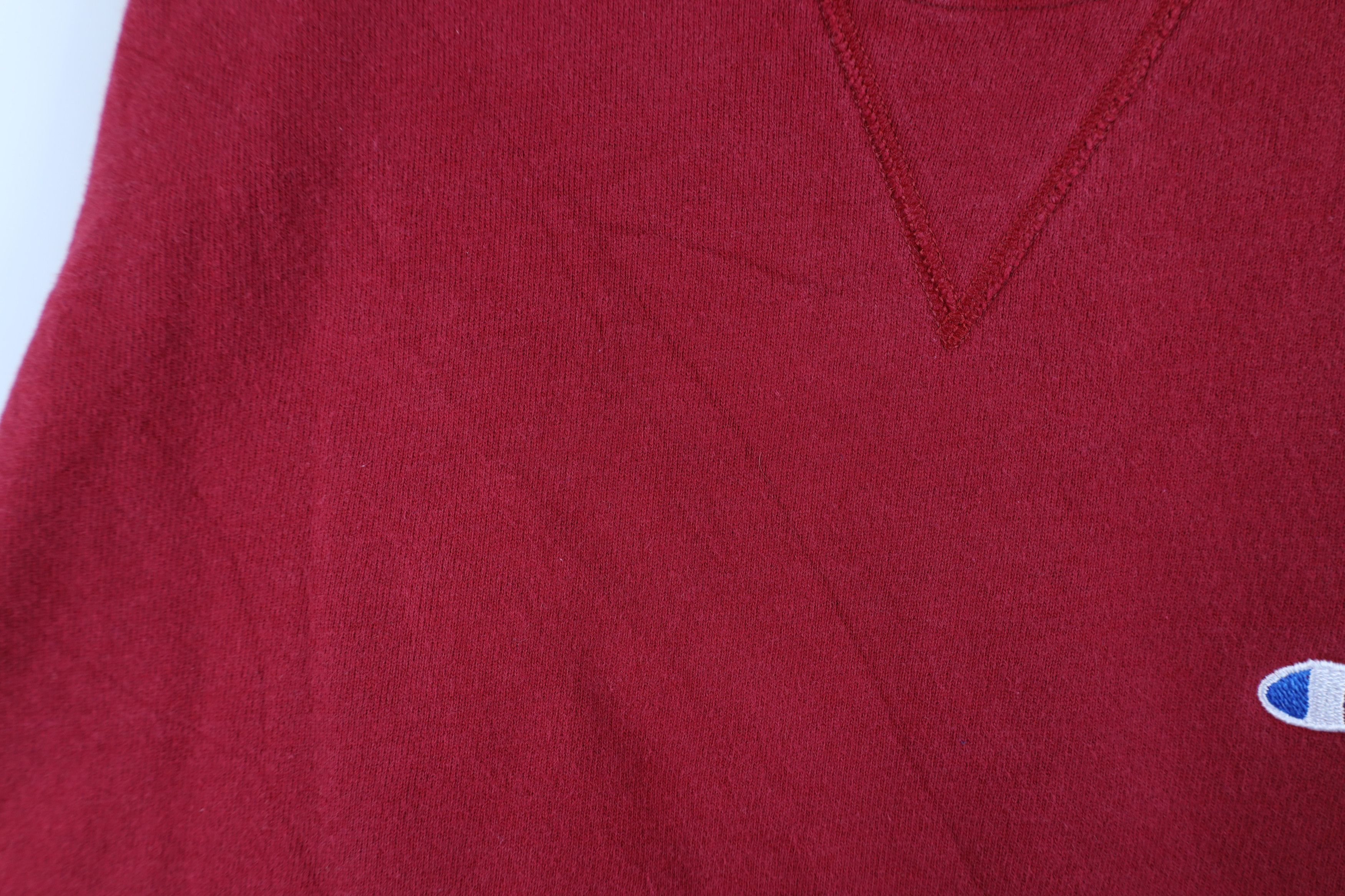 Champion Vintage 90s Champion Spell Out Crewneck Sweatshirt Red USA Size US XL / EU 56 / 4 - 7 Thumbnail