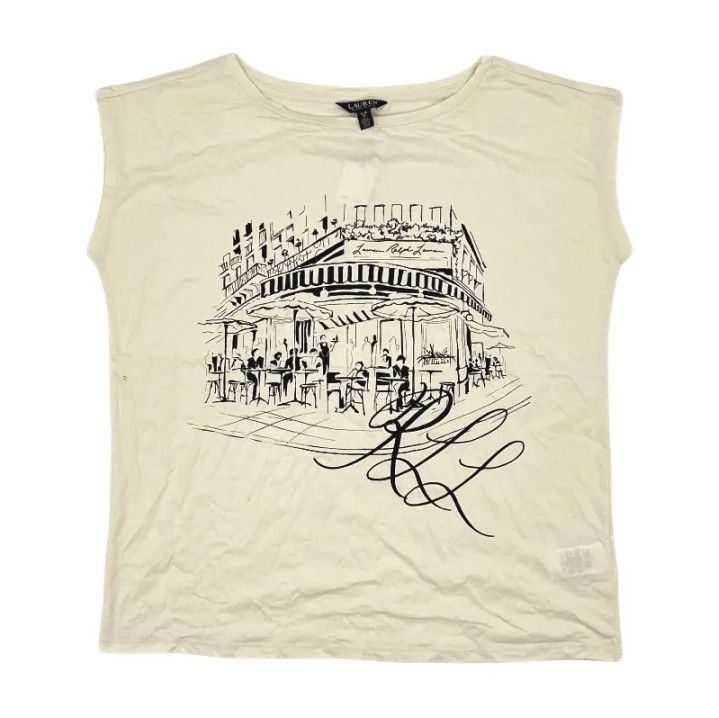 Polo Ralph Lauren Polo Ralph Lauren Sleeveless Graphic Print T-Shirt Size US XL / EU 56 / 4 - 1 Thumbnail