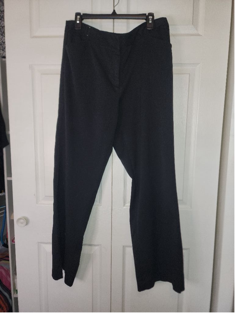Other Women's Christopher & Banks Black Pants Size 12 Size 34" / US 12 / IT 48 - 1 Thumbnail