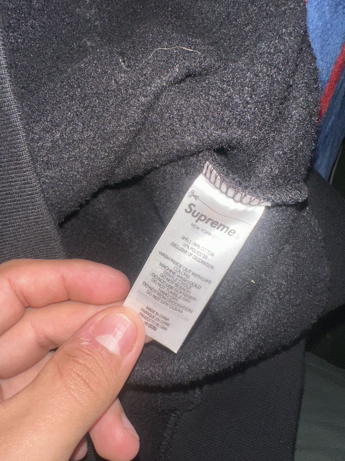 Supreme Black supreme hoodie Size US M / EU 48-50 / 2 - 5 Thumbnail