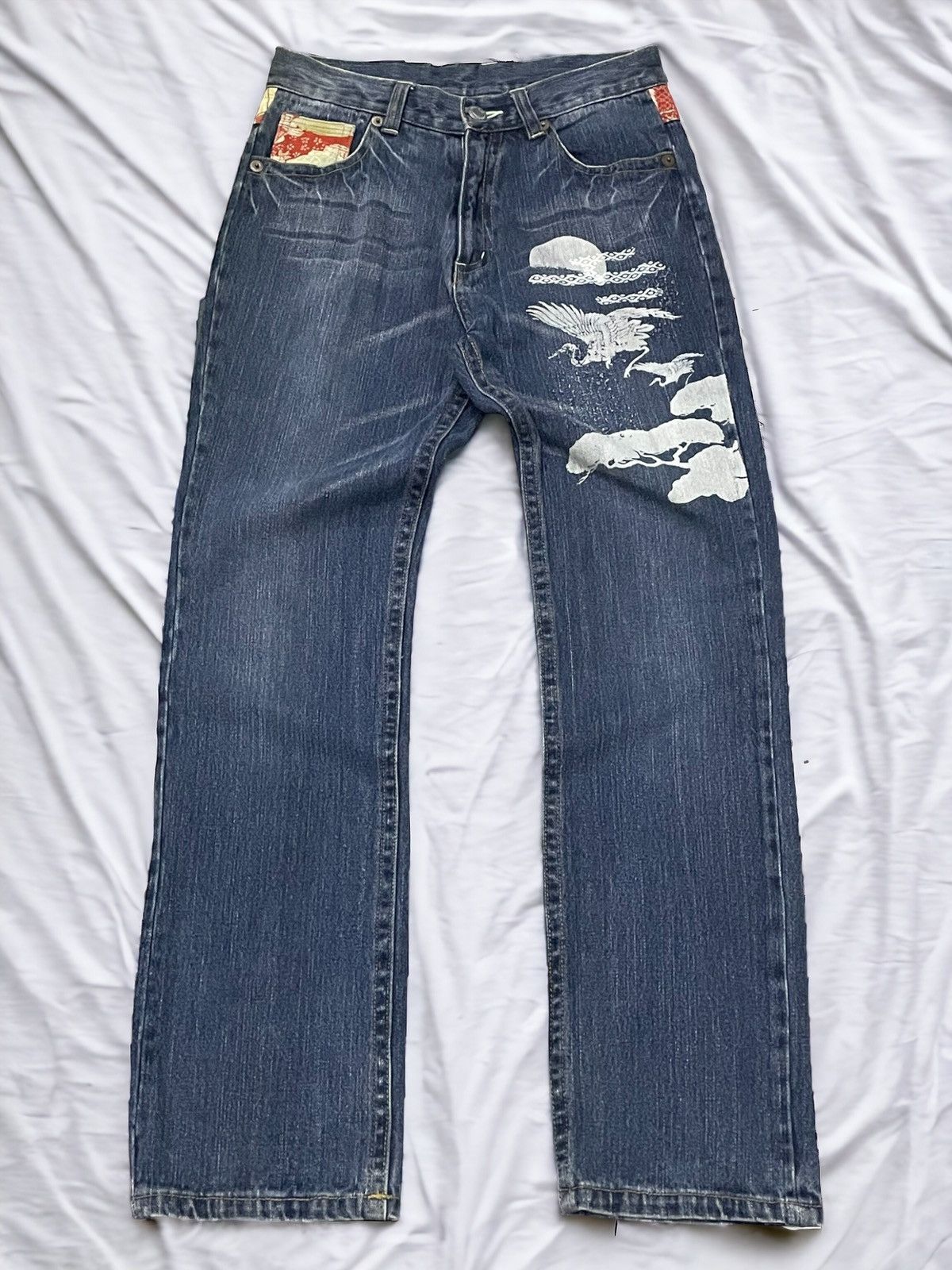 Japanese Brand × PPFM × semanticdesign Japanese traditional Art & Craft Daimond Quilt Jeans Size US 30 / EU 46 - 1 Thumbnail