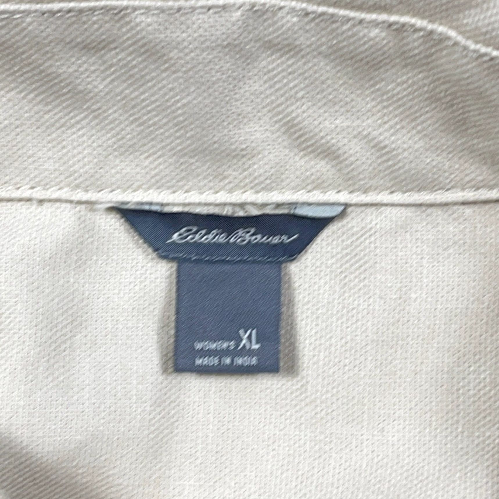 Eddie Bauer Eddie Bauer Jacket Women XL Tan Barn Chore Field Button Up Unlined Canvas Ladies Size XL / US 12-14 / IT 48-50 - 3 Thumbnail