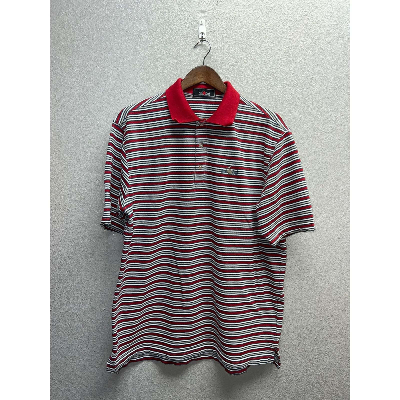 Vintage Vintage Plum Creek Polo Shirt Golf And Country Club Red L Size US L / EU 52-54 / 3 - 1 Thumbnail