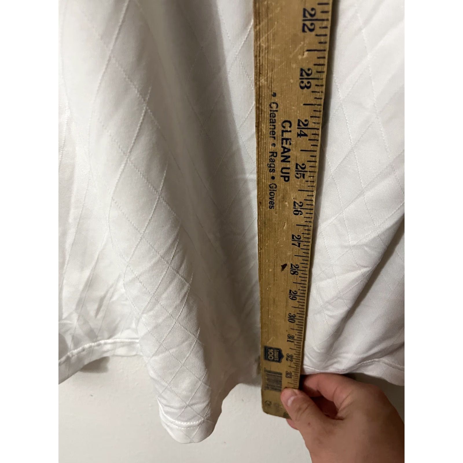 Tommy Hilfiger VINTAGE Tommy Hilfiger Polo Shirt Mens L White Solid Short Sleeve Down Performance Golf New York Downs Mens Size US L / EU 52-54 / 3 - 5 Thumbnail