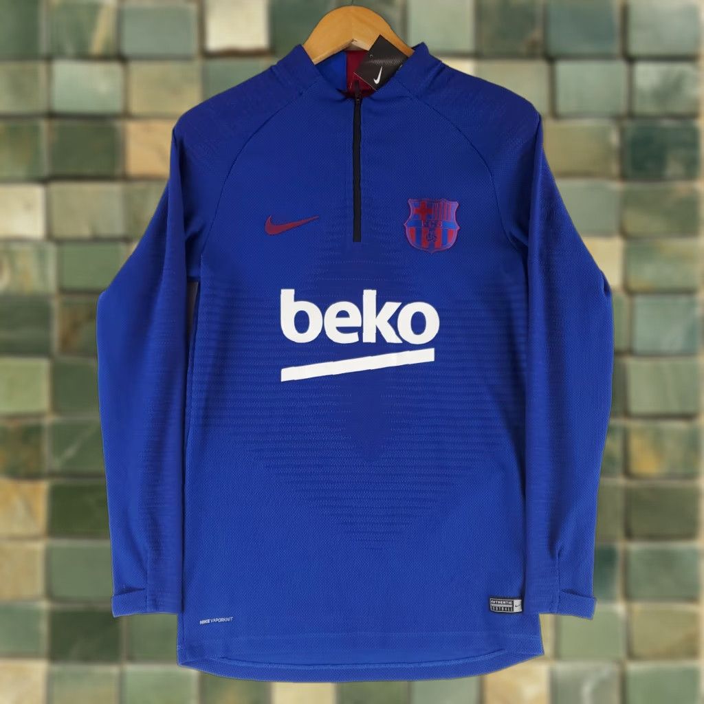 Nike Nike Vaporknit Barcelona FCB 1/4 Zip Pullover Shirt Long Sleeve Blue Mens S NWT Size US S / EU 44-46 / 1 - 1 Thumbnail