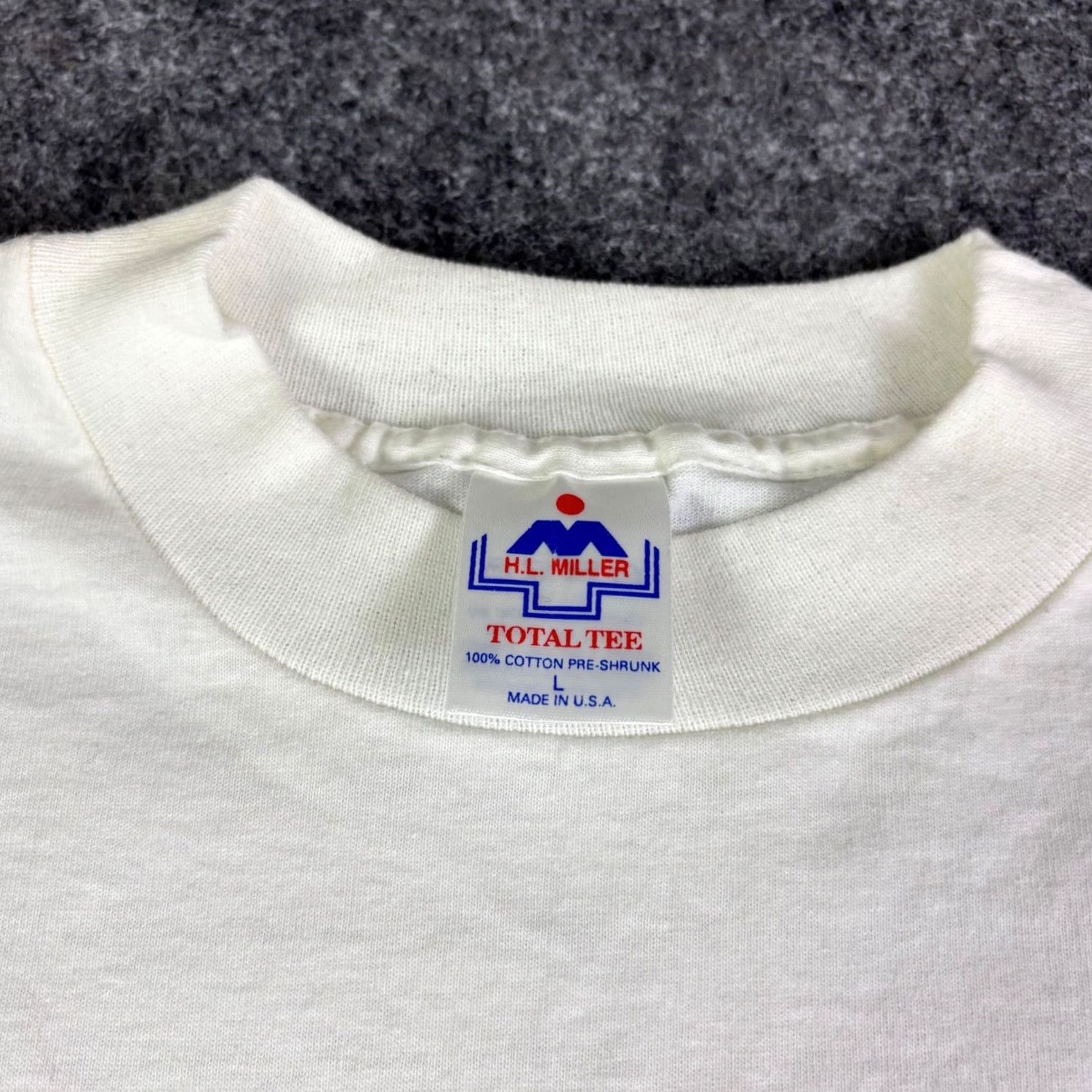 ALOHAS VINTAGE Aloha Hawaii T Shirt Mens Large White HL Miller Single Stitch USA Shirt Mens Large White Hawaii Graphic Tee 1990s Mens Size US L / EU 52-54 / 3 - 5 Thumbnail