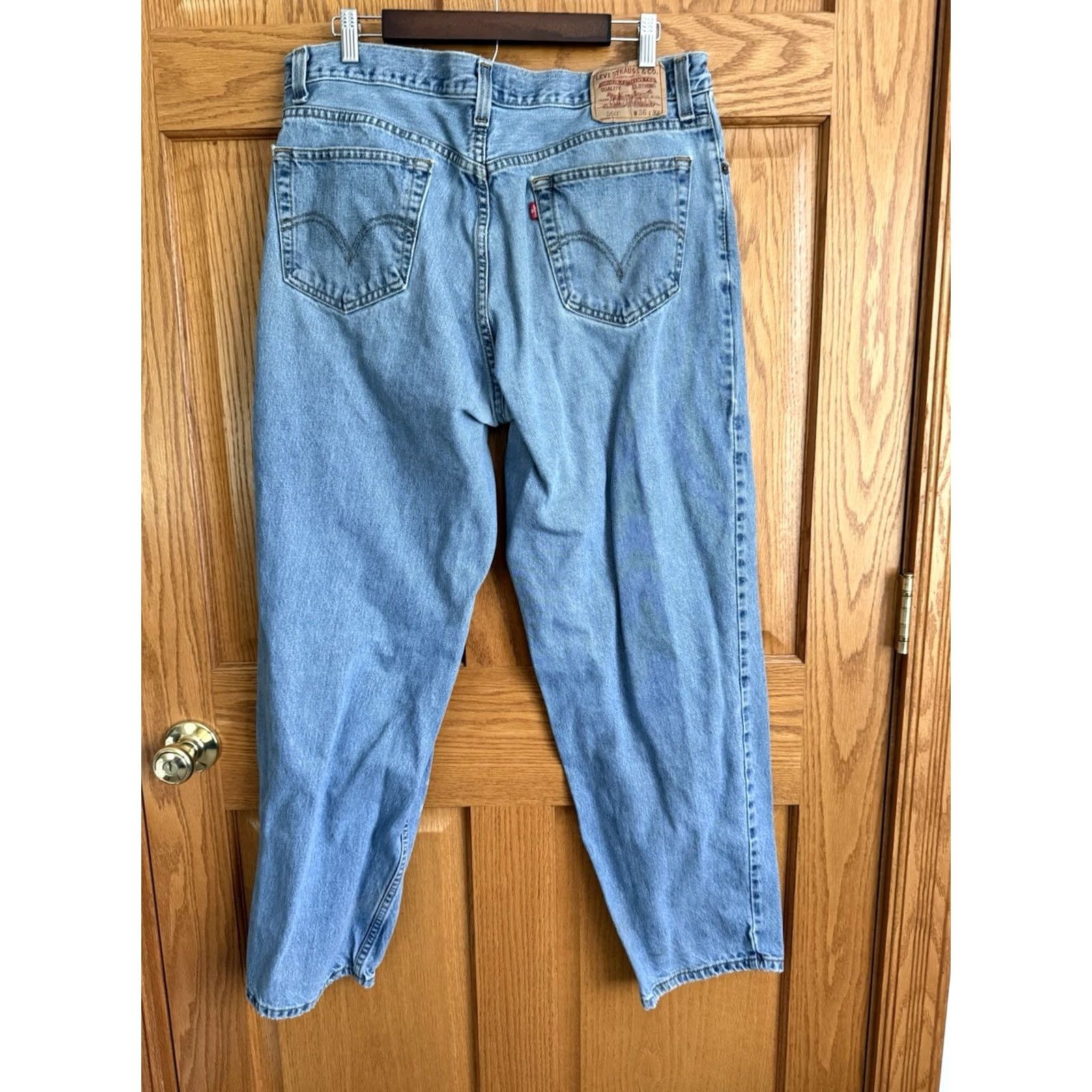 Levi's Levi's Jeans Men 38x32 560 Tapered Comfort Fit Denim Blue Size US 38 / EU 54 - 2 Thumbnail