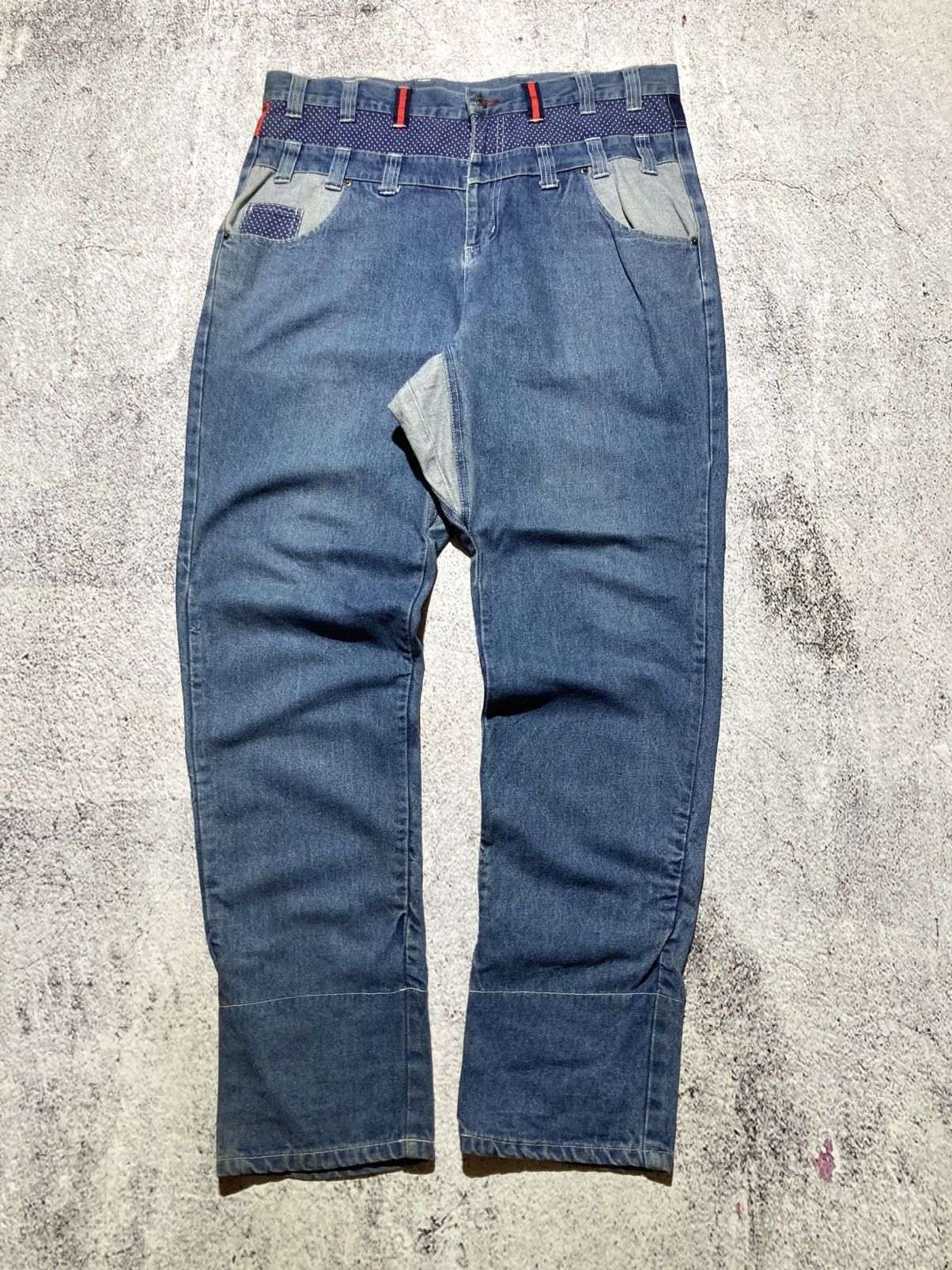 Japanese Brand 2000s B One Soul Japanese Double Waist Carrot Jeans Pant Lgb Size US 37 - 1 Thumbnail