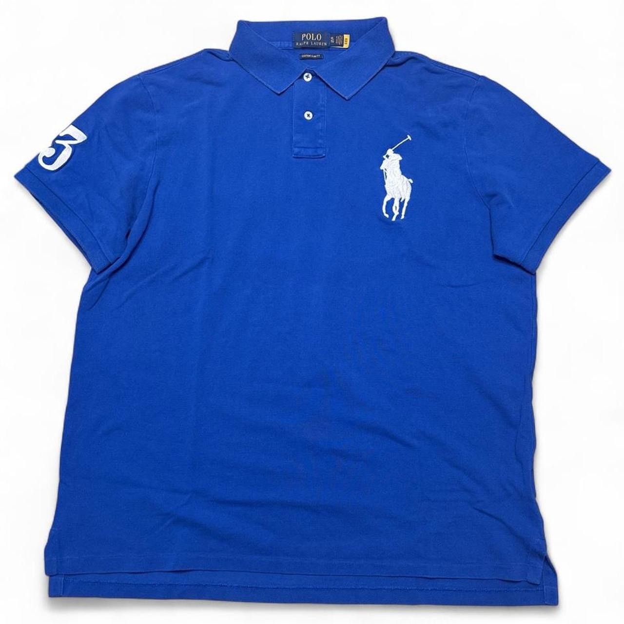 Polo Ralph Lauren Polo Ralph Lauren Big Pony Blue Custom Slim Fit Sz XL Size US XL / EU 56 / 4 - 1 Thumbnail