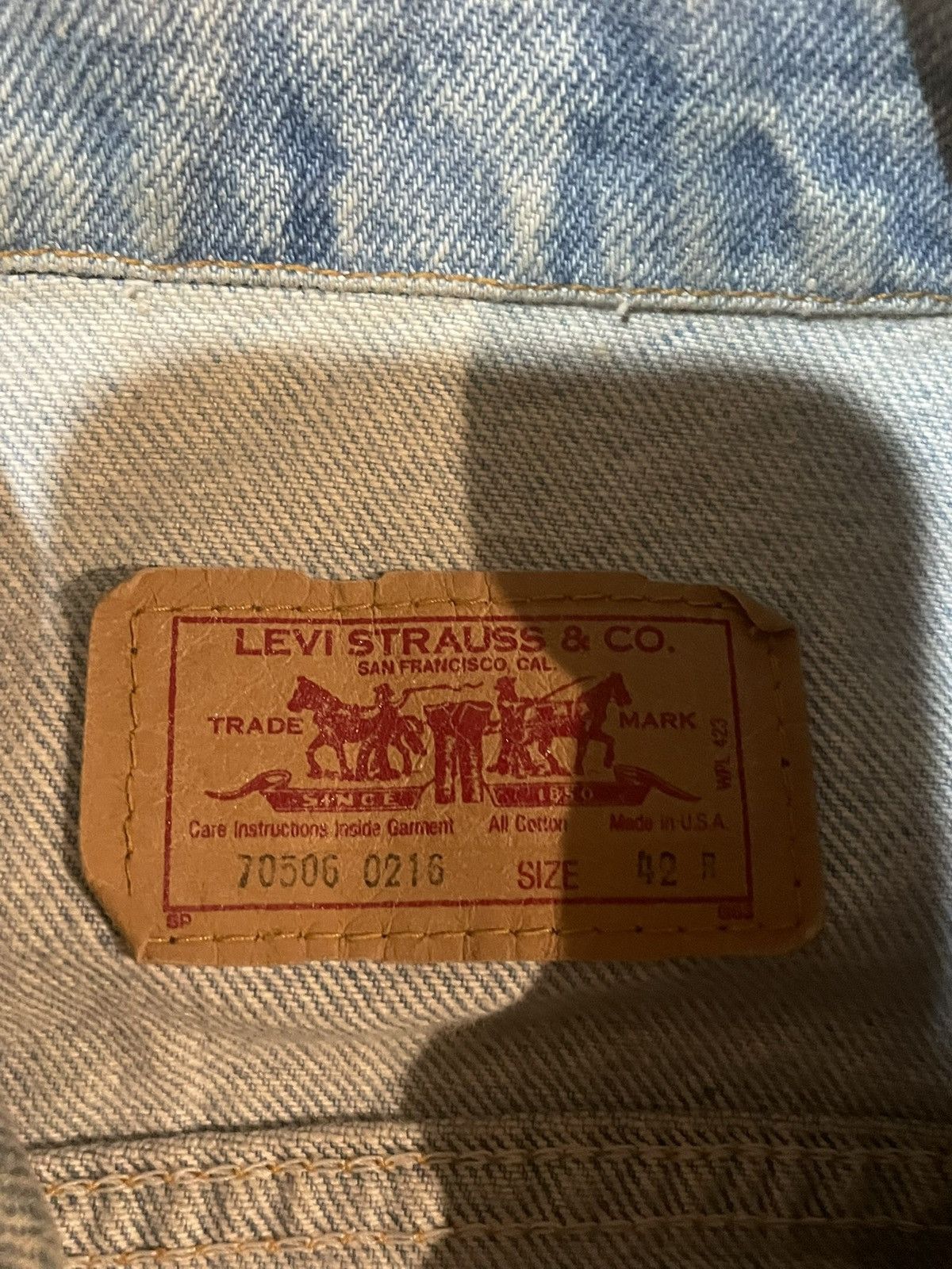 Levi's Vintage Clothing Vintage 1994 Hand-Painted Levi’s Jacket Made in USA Size 42 Size US S / EU 44-46 / 1 - 2 Thumbnail