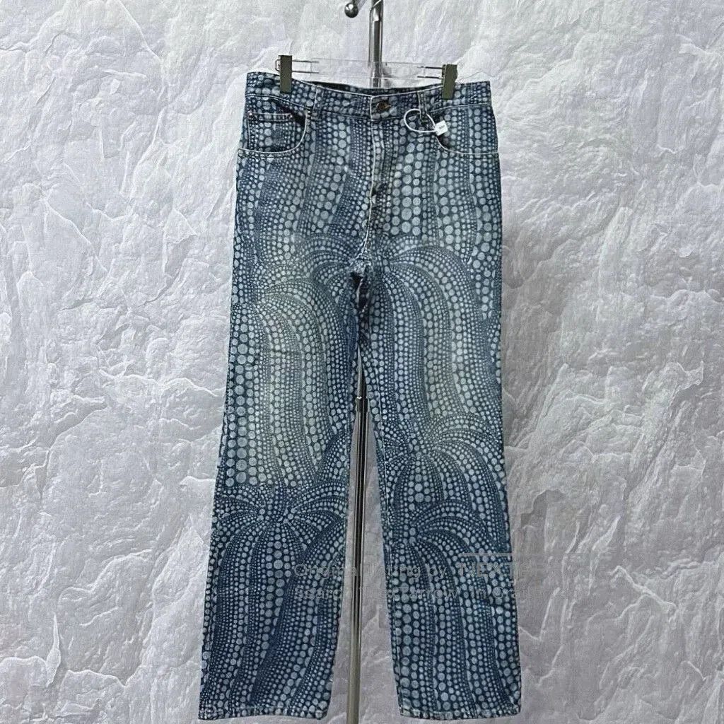 Louis Vuitton louis vuitton casual denim pants with dots. Size 32" / US 10 / IT 46 - 1 Thumbnail