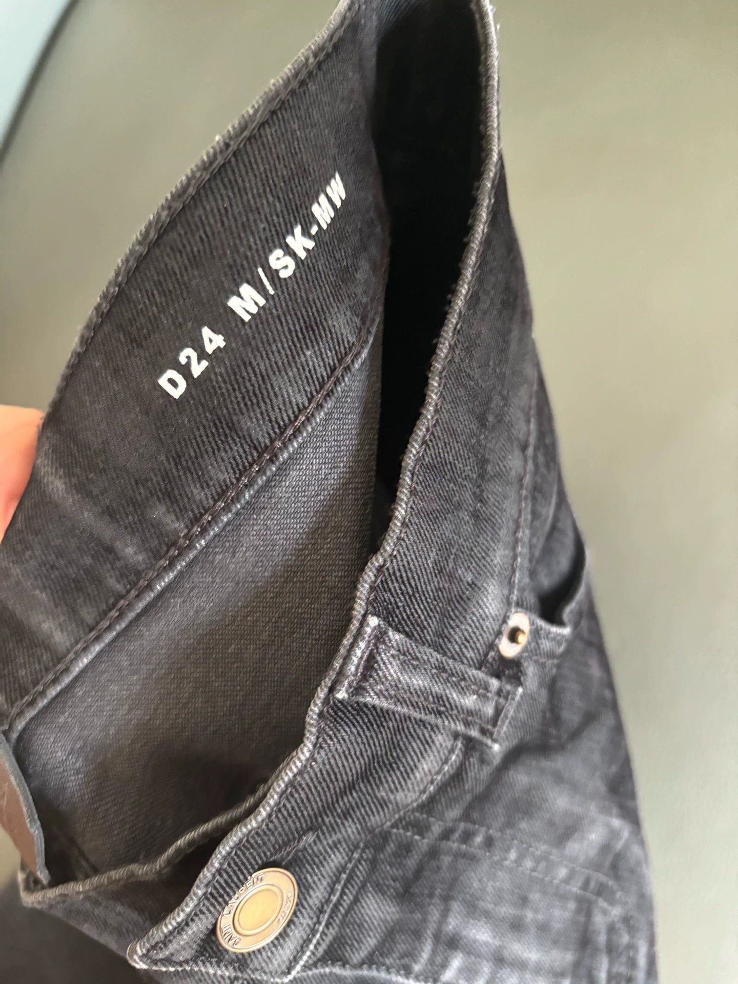 Saint Laurent Paris SLP Black Washed Claw Ripple Skinny Jeans Size US 32 / EU 48 - 6 Thumbnail