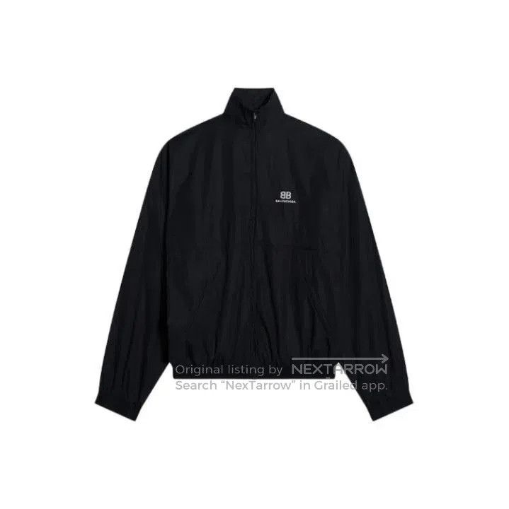 Balenciaga Balenciaga FW21 Black Logo Design Zip Jacket. Size US L / EU 52-54 / 3 - 1 Thumbnail