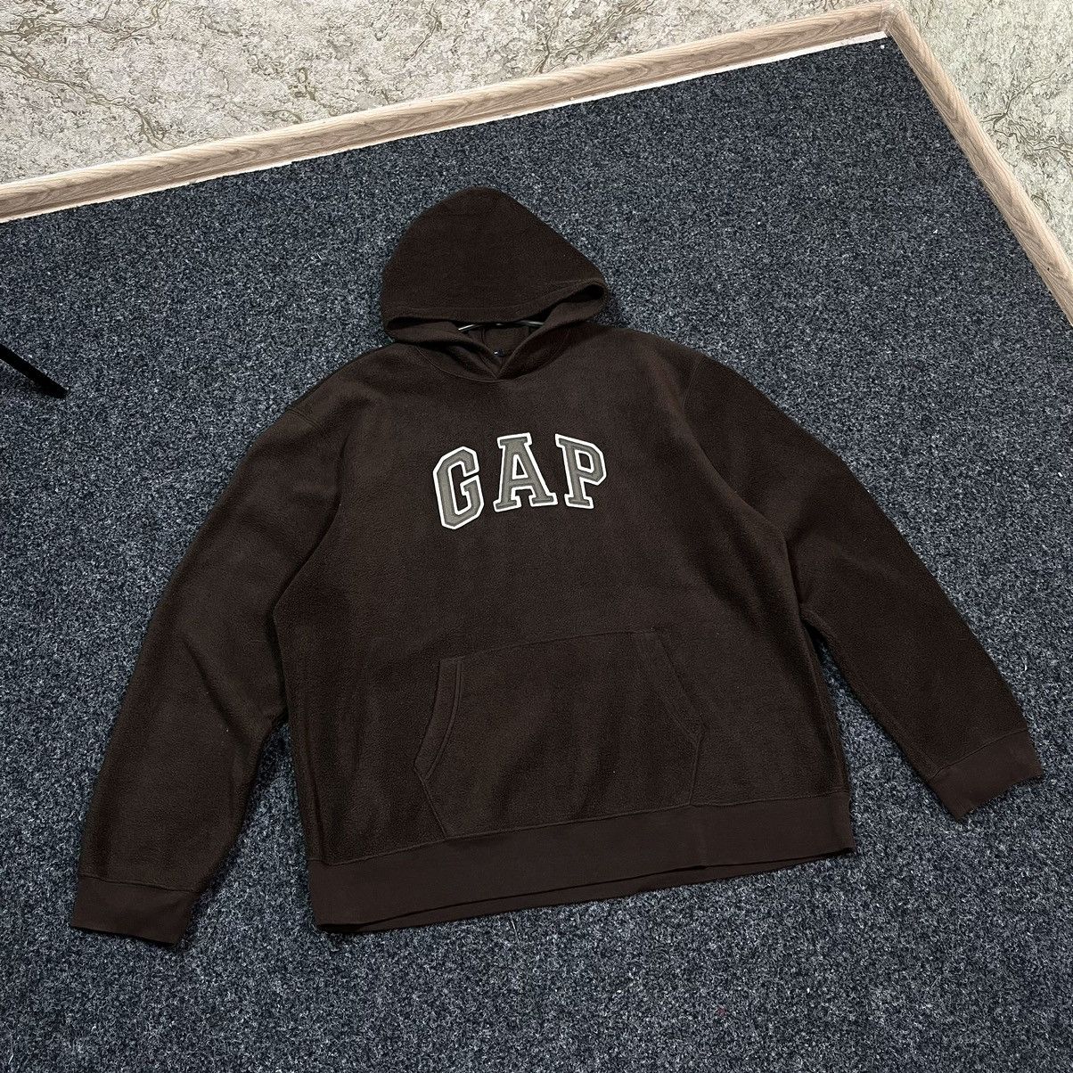 image of Gap Fleece Hoodie in Brown, Men's (Size 2XL)