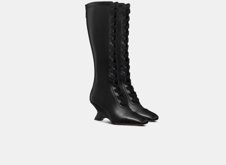 Dior o1w1db11124 Naughtily-D Wedge Boots in Black Size US 8 / IT 38 - 2 Thumbnail