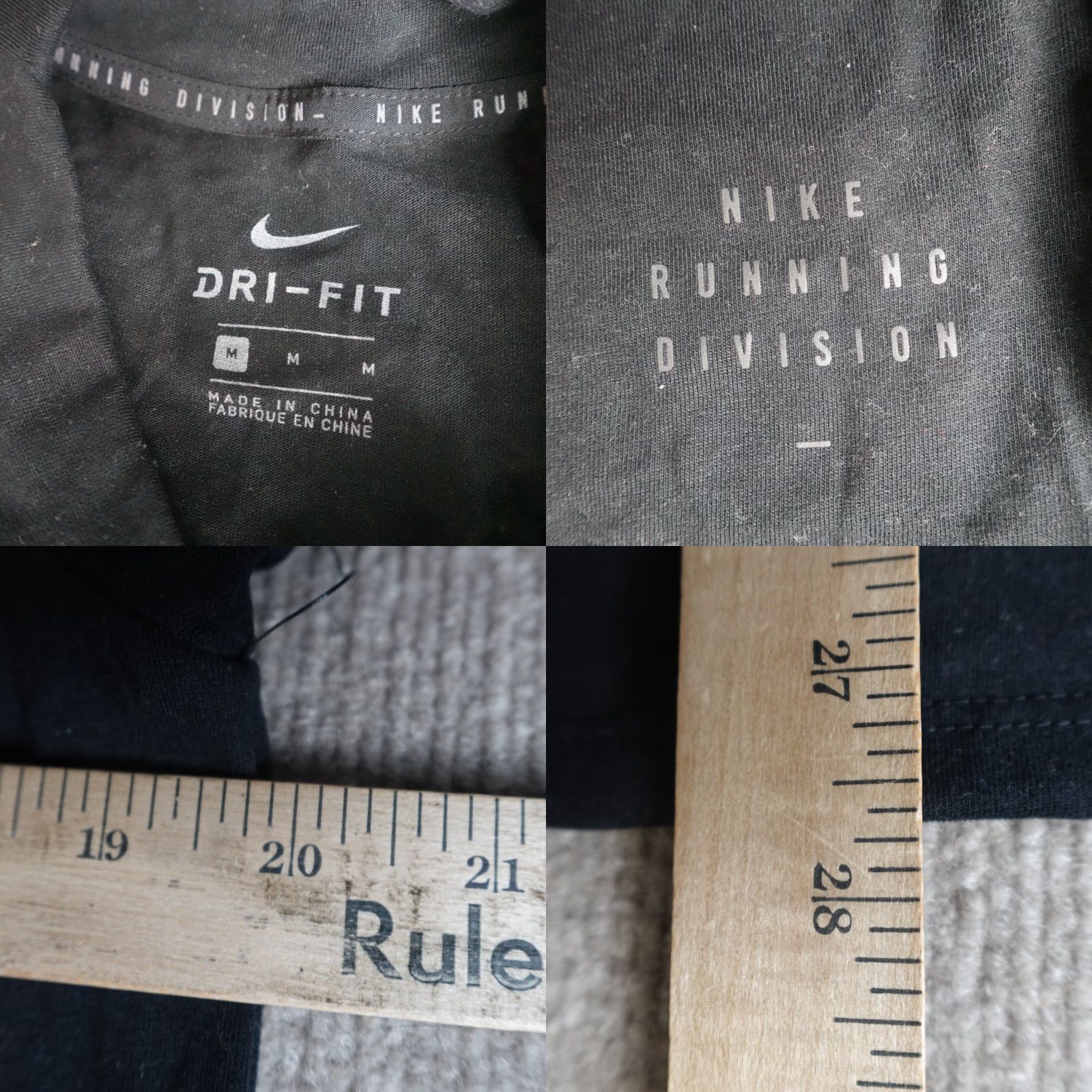 Nike VINTAGE Nike Mens Shirt M Black Long Sleeve Nike Dri-Fit Size US M / EU 48-50 / 2 - 8 Thumbnail