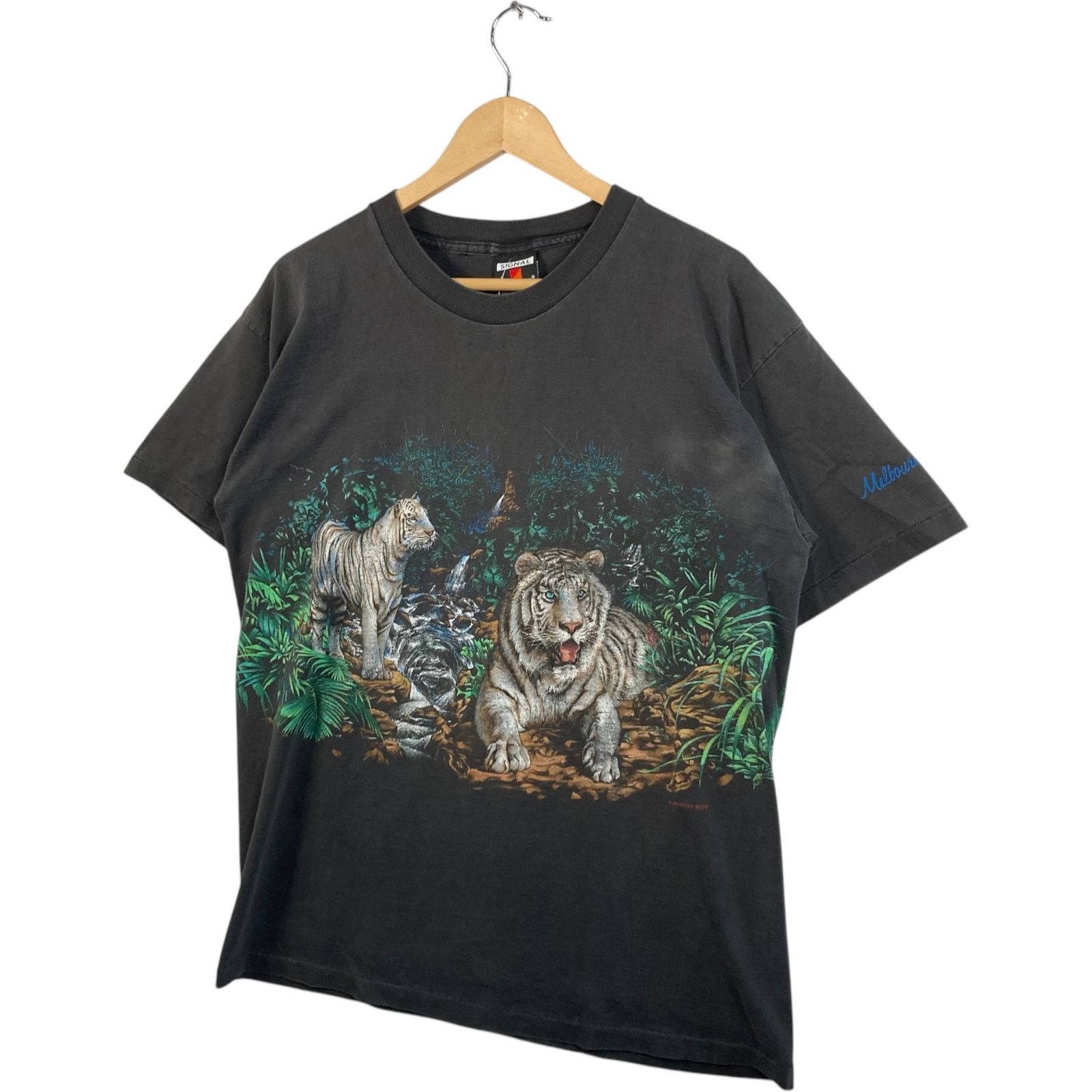 Signal Sport Vintage White Tigers Melbourne Beach, FL Souvenir Tee L Size US L / EU 52-54 / 3 - 3 Thumbnail