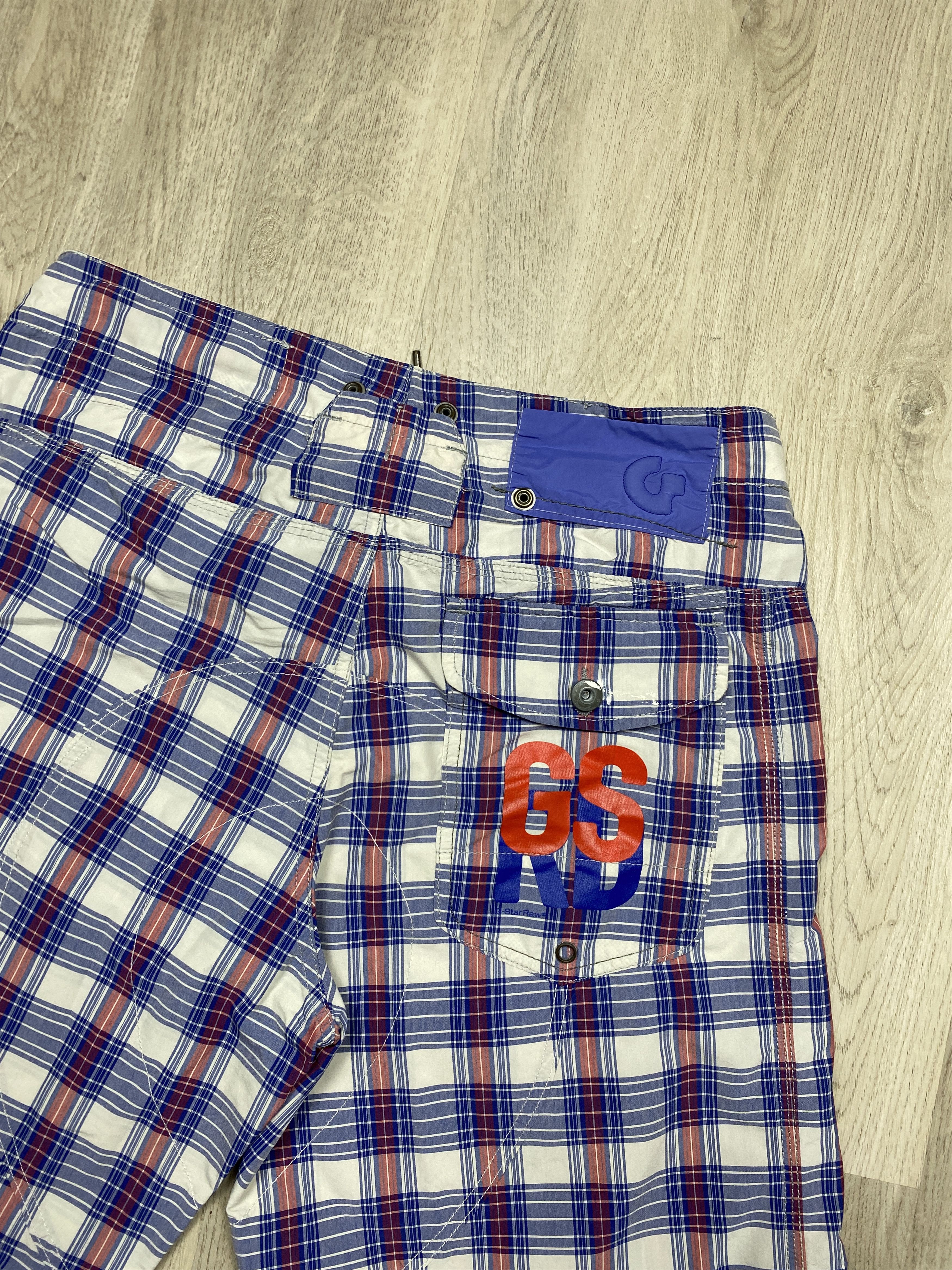 G-Star G Star Raw Vintage Mens Board Check Shorts Size US 32 / EU 48 - 8 Thumbnail