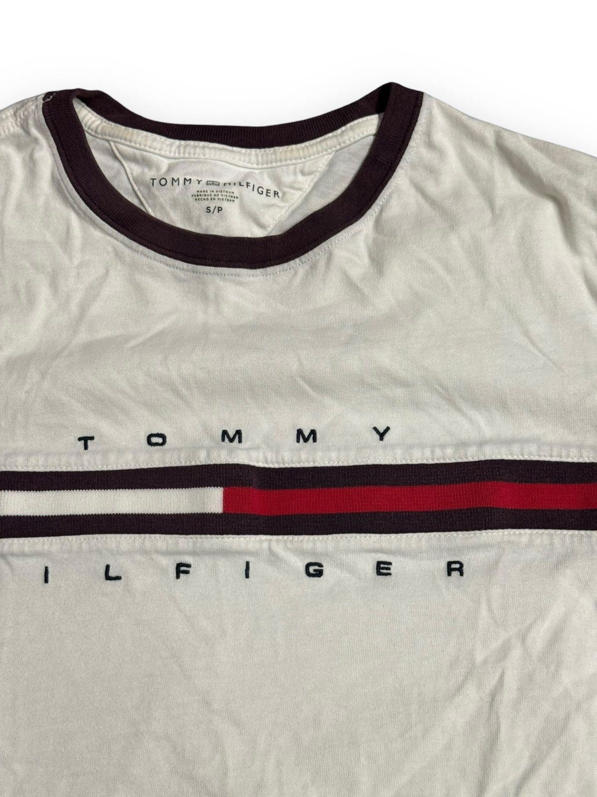 Tommy Hilfiger × Vintage Tommy Hilfiger y2k vtg logo box Tee Size US S / EU 44-46 / 1 - 4 Thumbnail