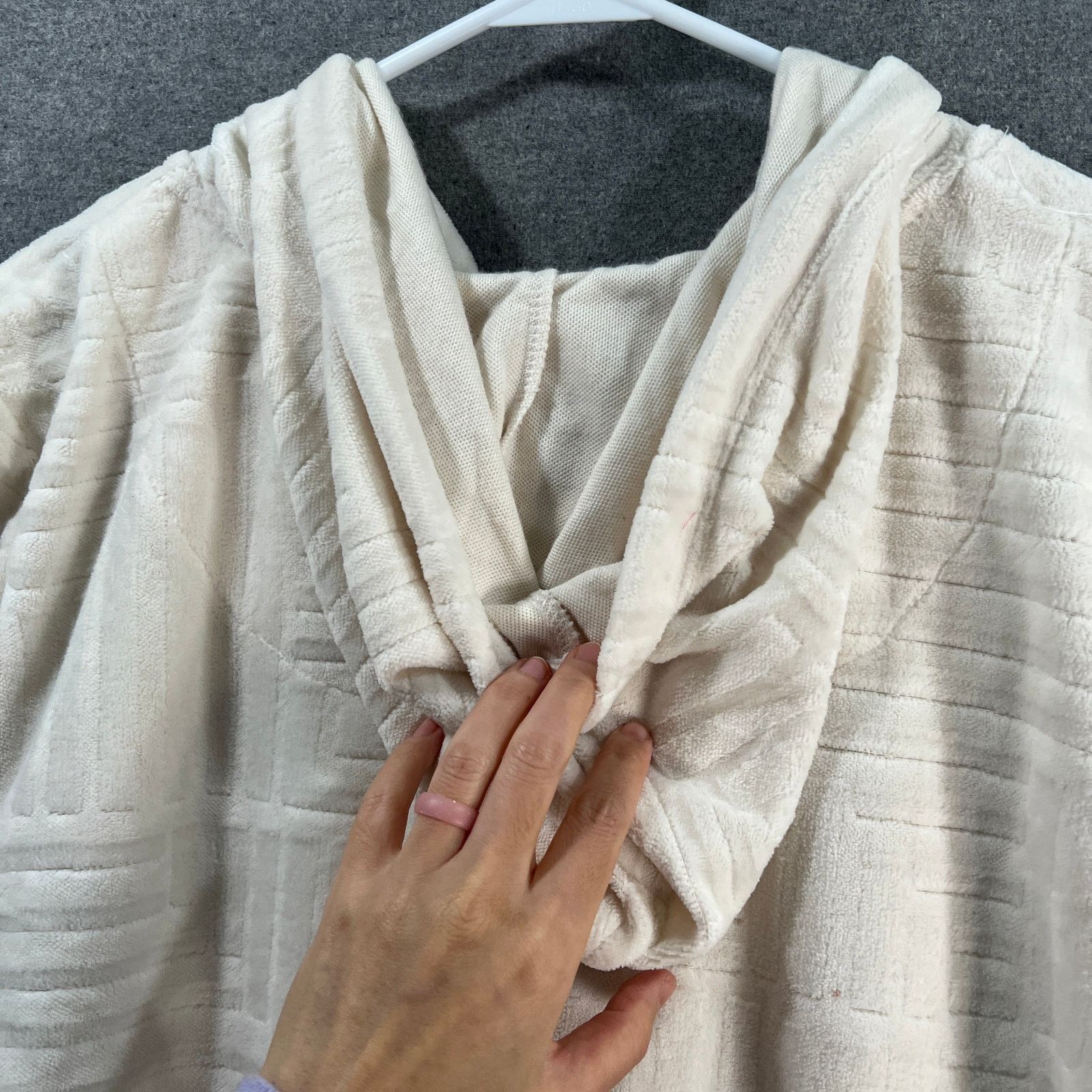 Other Stan Herman Petite Embossed Whisper Terry Hoodie Zip Size XL / US 12-14 / IT 48-50 - 10 Thumbnail