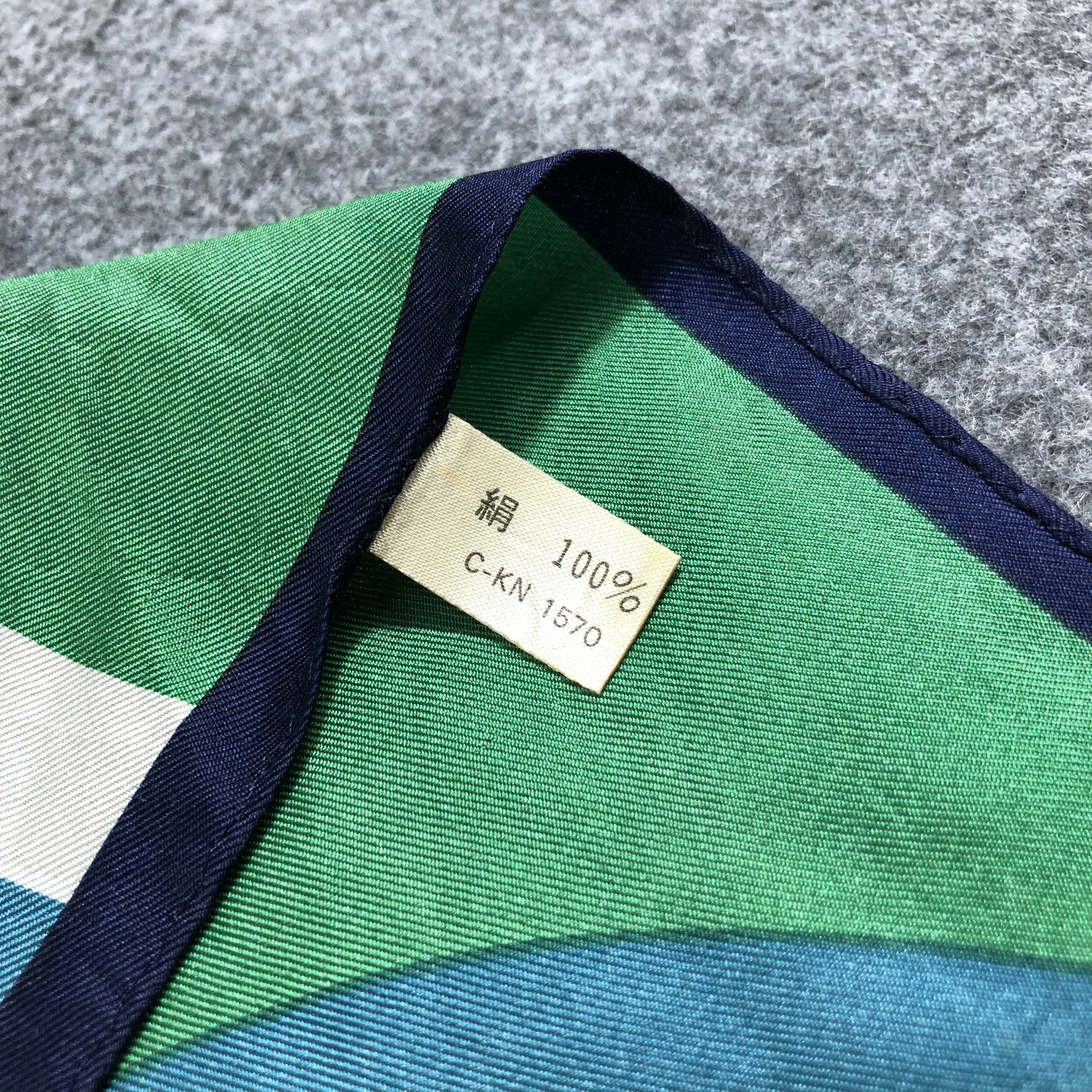 Vintage Abstract Design Silk Scarf M478 Size ONE SIZE - 13 Thumbnail