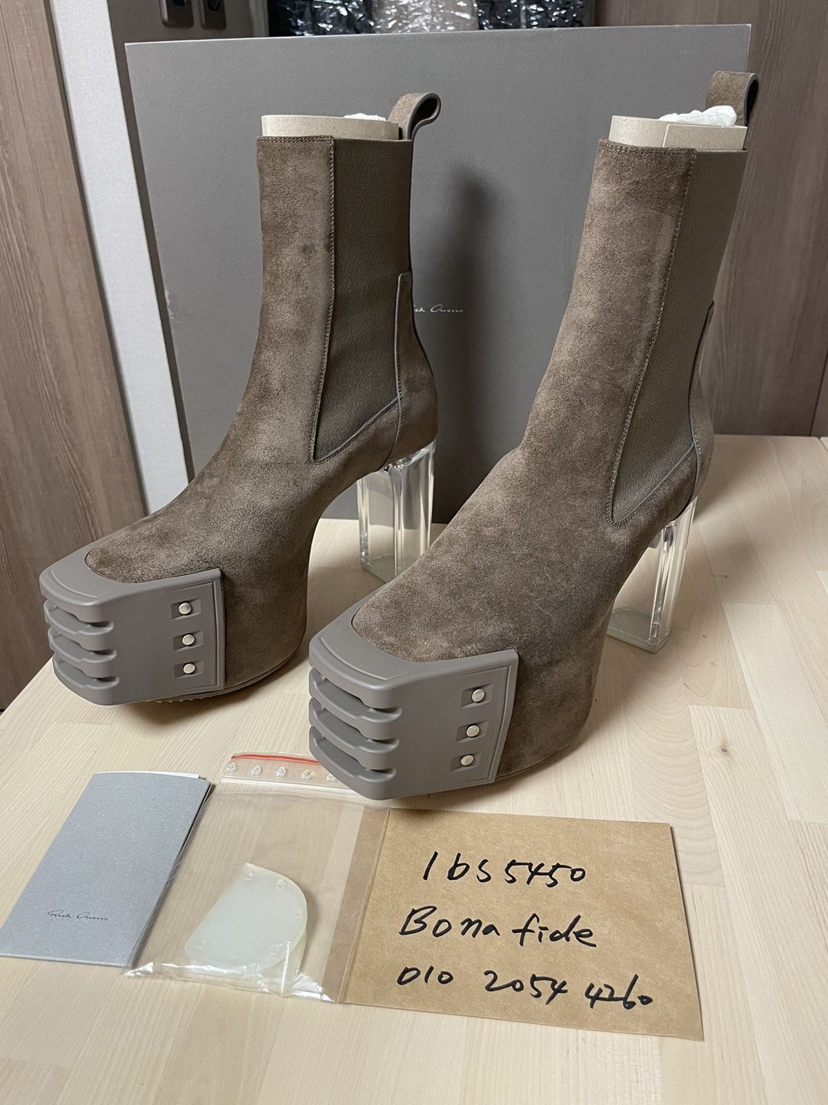 Rick Owens Kiss Boots 42 Rick Owens Pull On Platform Grilled Kiss