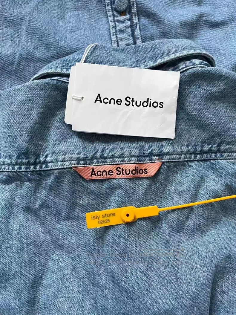 Acne Studios Acne Studios Washed Short Sleeve Button-Up Shirt Size US M / EU 48-50 / 2 - 5 Thumbnail