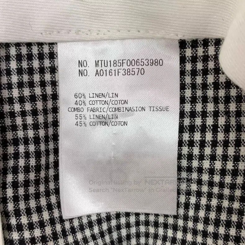 Thom Browne Thom Browne size 4 Grey Plaid Linen Casual Trousers Size US 30 / EU 46 - 6 Thumbnail