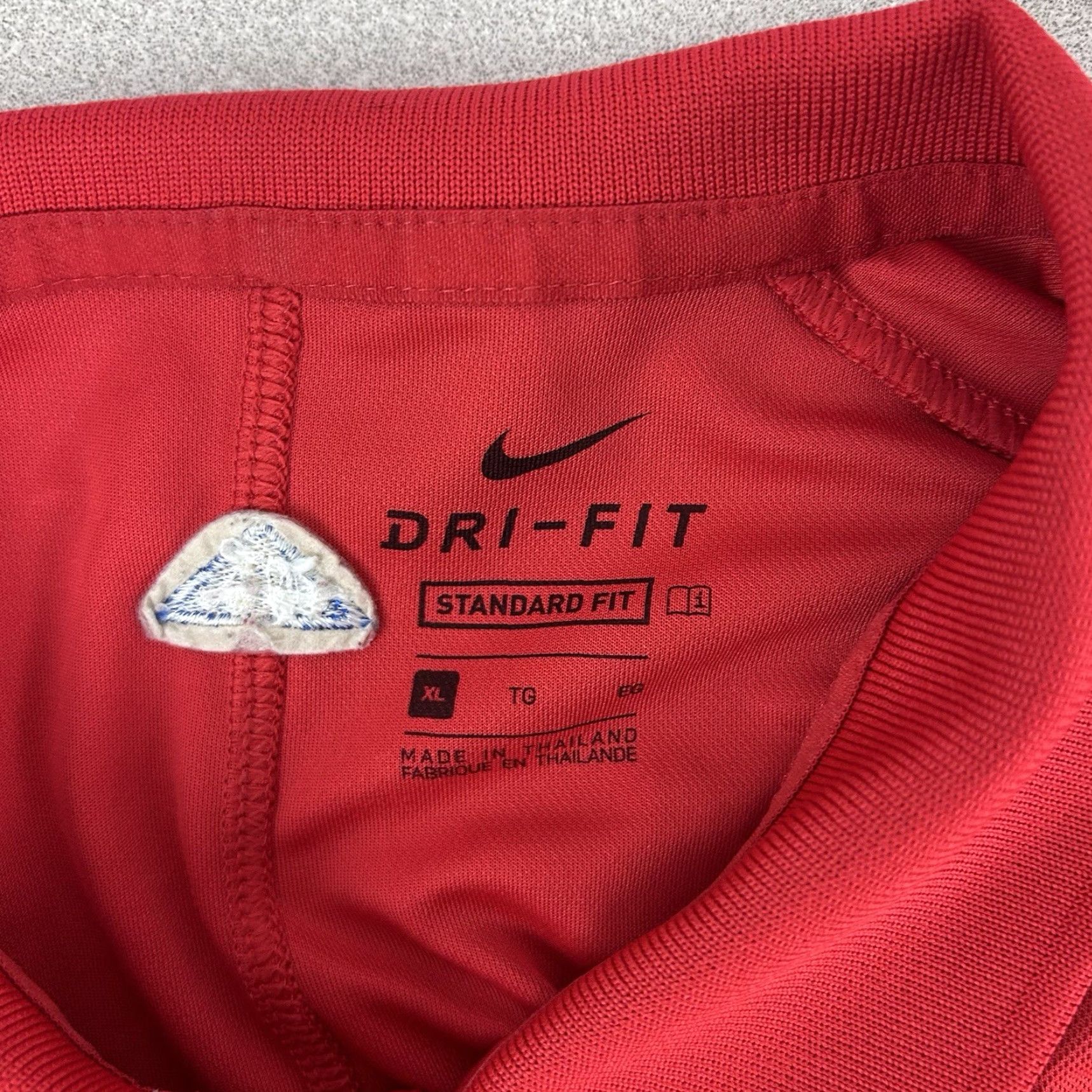 Nike Nike Dri-Fit Polo Shirt Men XL Red Golf The Patriot Folds of Honor Flaw Size US XL / EU 56 / 4 - 3 Thumbnail