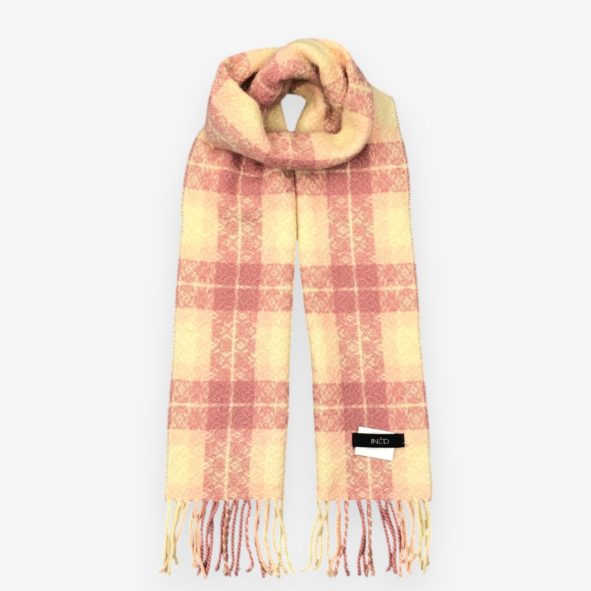 Japanese Brand Vintage INED Scarf Muffler Yohji Yamamoto Wool Scarves Size ONE SIZE - 1 Thumbnail