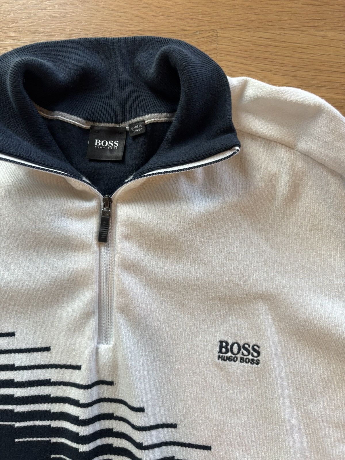 Hugo Boss Hugo Boss Sweater Quarter Zip Size US XXL / EU 58 / 5 - 3 Thumbnail
