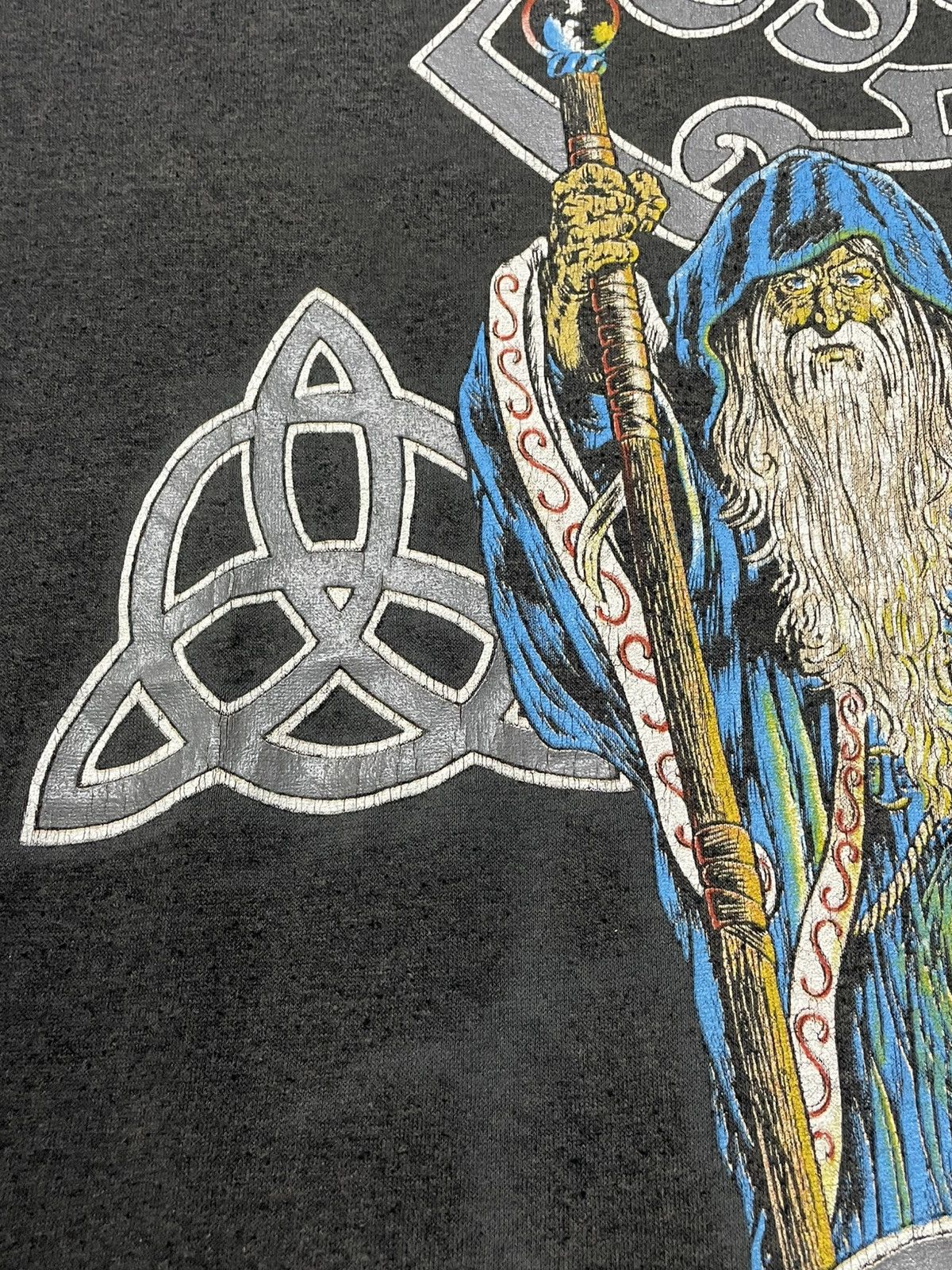 Band Tees Vintage 80s LedZeppelin Zoso Single Stitch Rare Sunfaded Tee Size US L / EU 52-54 / 3 - 10 Thumbnail