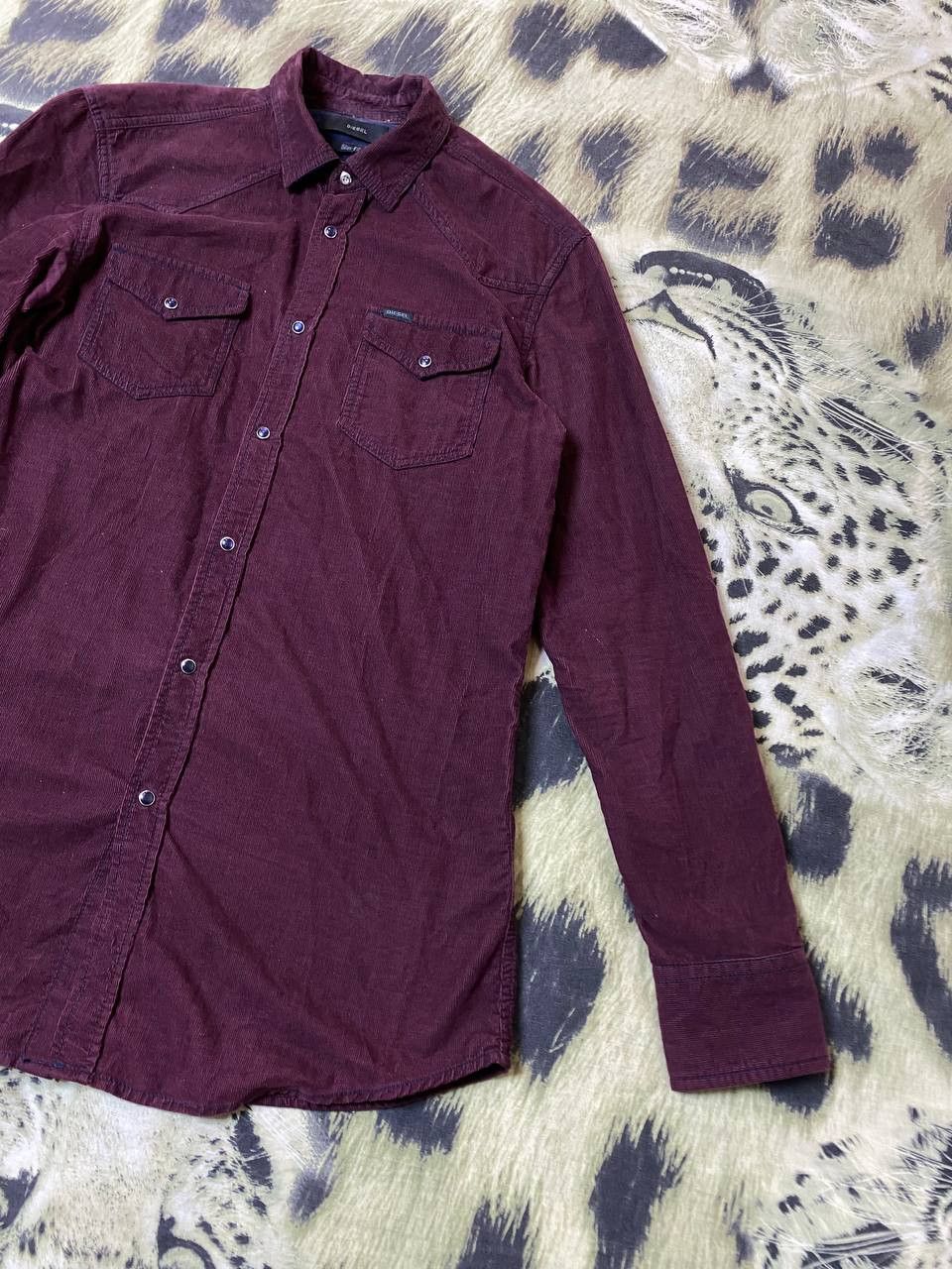 Diesel Trashed Shirt Vintage Cropped Button Up Size US M / EU 48-50 / 2 - 7 Thumbnail
