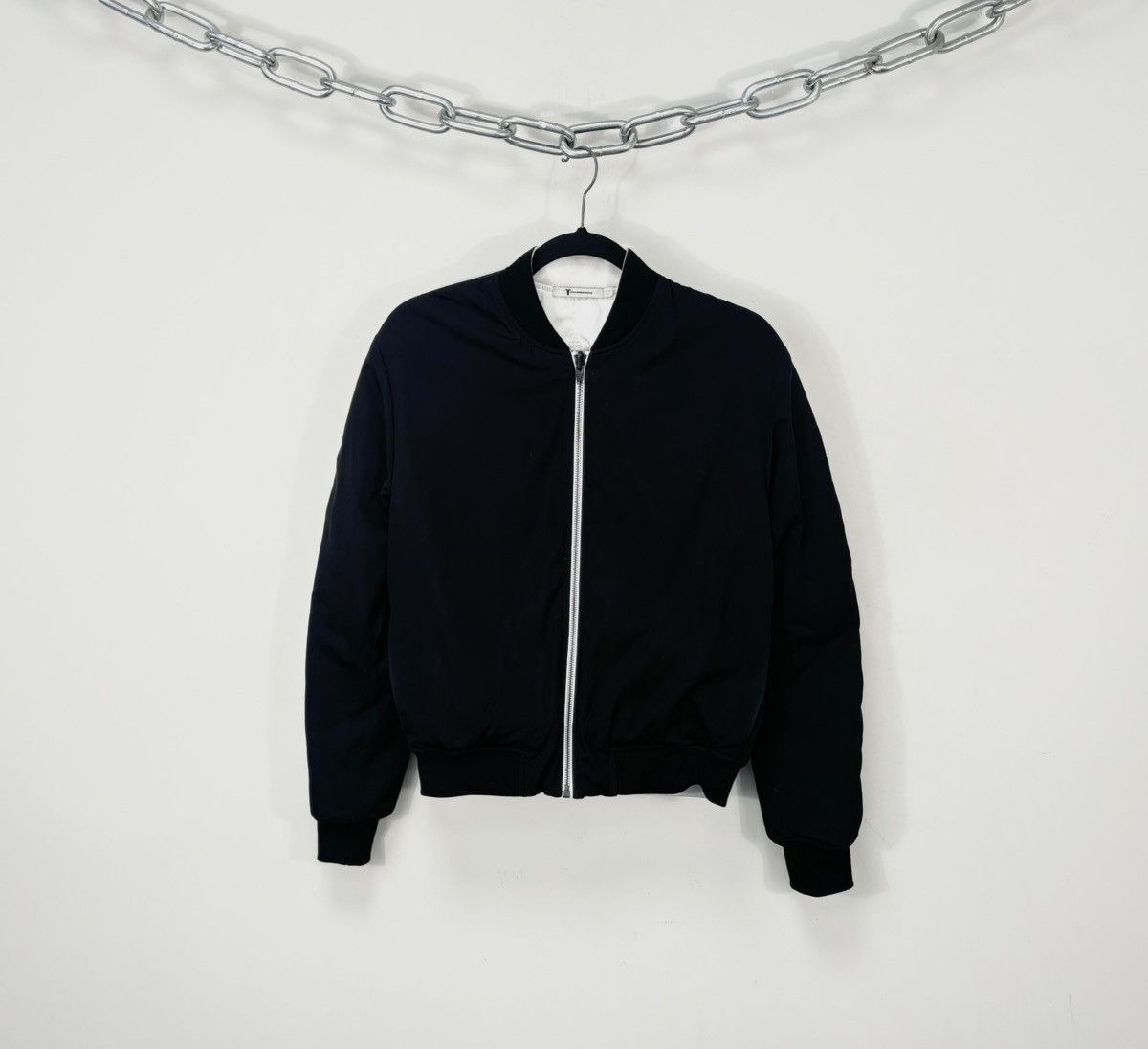 T by Alexander Wang T By Alexander Wang Black/White Luxury Hype Bomber Jacket Size S / US 4 / IT 40 - 1 Thumbnail