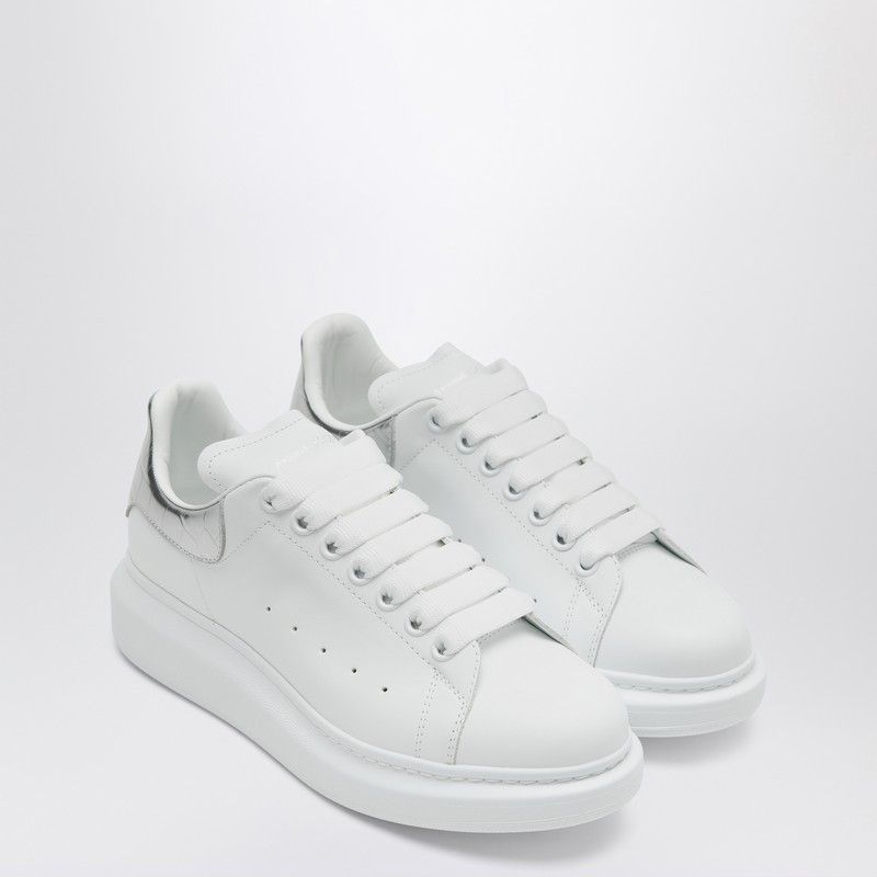 Alexander McQueen Alexander Mcqueen Oversize Sneakers White/Silver Croc Size US 10 / IT 40 - 1 Thumbnail