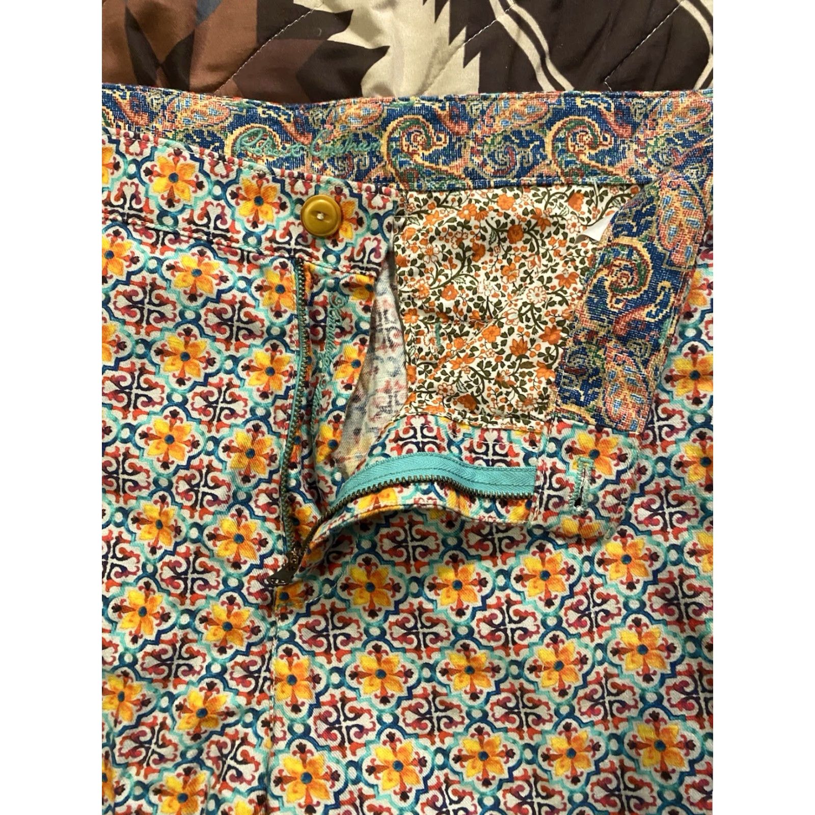Robert Graham Robert Graham Shorts Multicolor Linen Blend Beach Men’s Size 34 Size US 34 / EU 50 - 4 Thumbnail