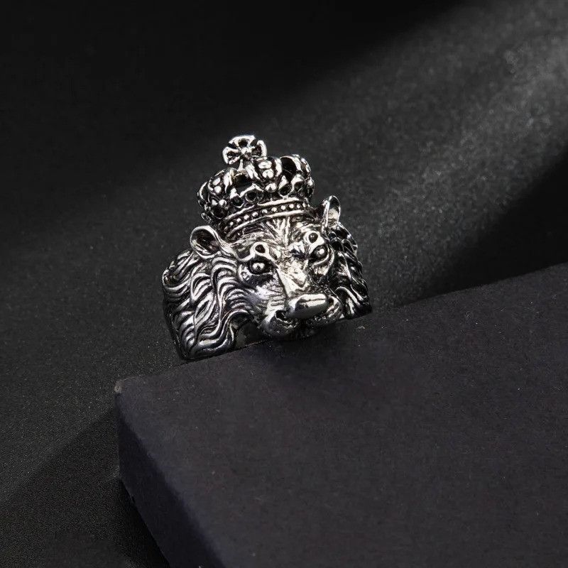 Japanese Brand Retro Lion Crown Ring Size ONE SIZE - 3 Thumbnail