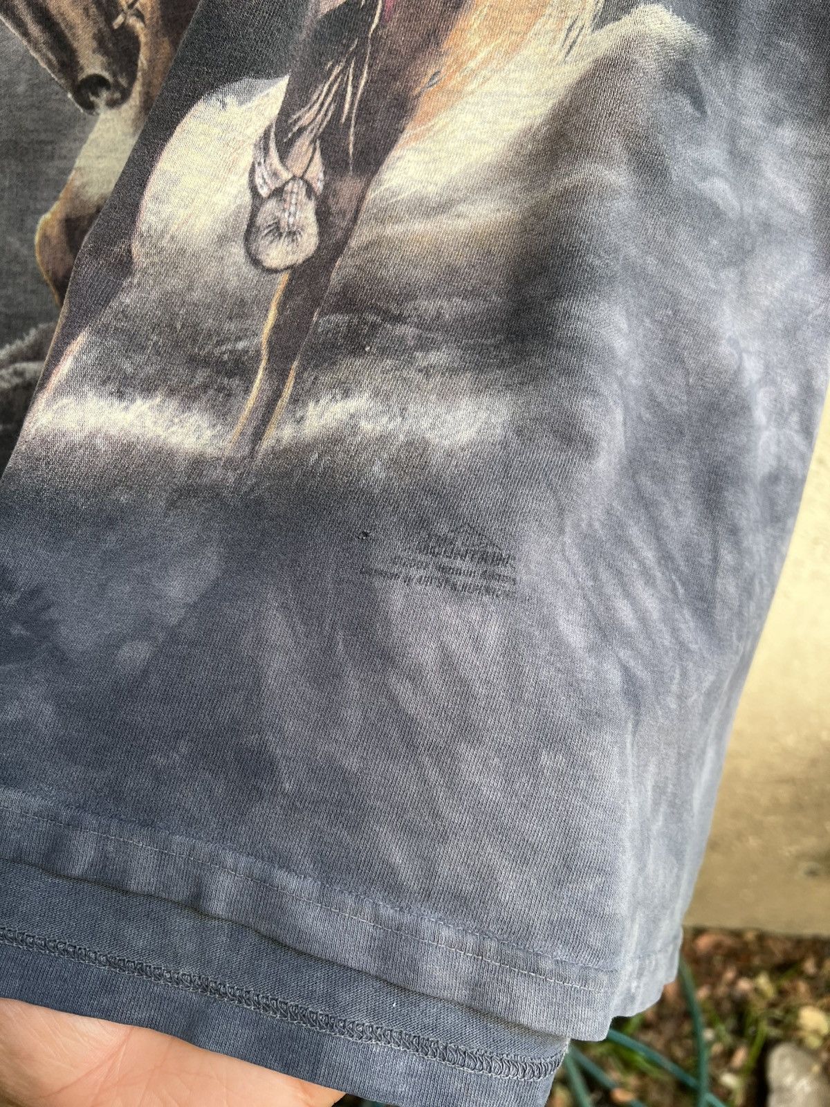 The Mountain 2002 Native American Horse Eagle Nature Tee Size US XL / EU 56 / 4 - 2 Thumbnail