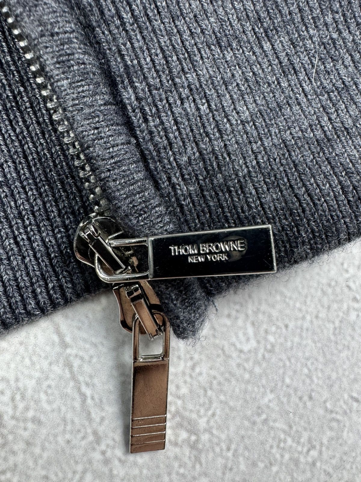 Thom Browne Thom Browne Wool Gray Zip Hoodie Classic Japan Pullover Size US L / EU 52-54 / 3 - 7 Thumbnail
