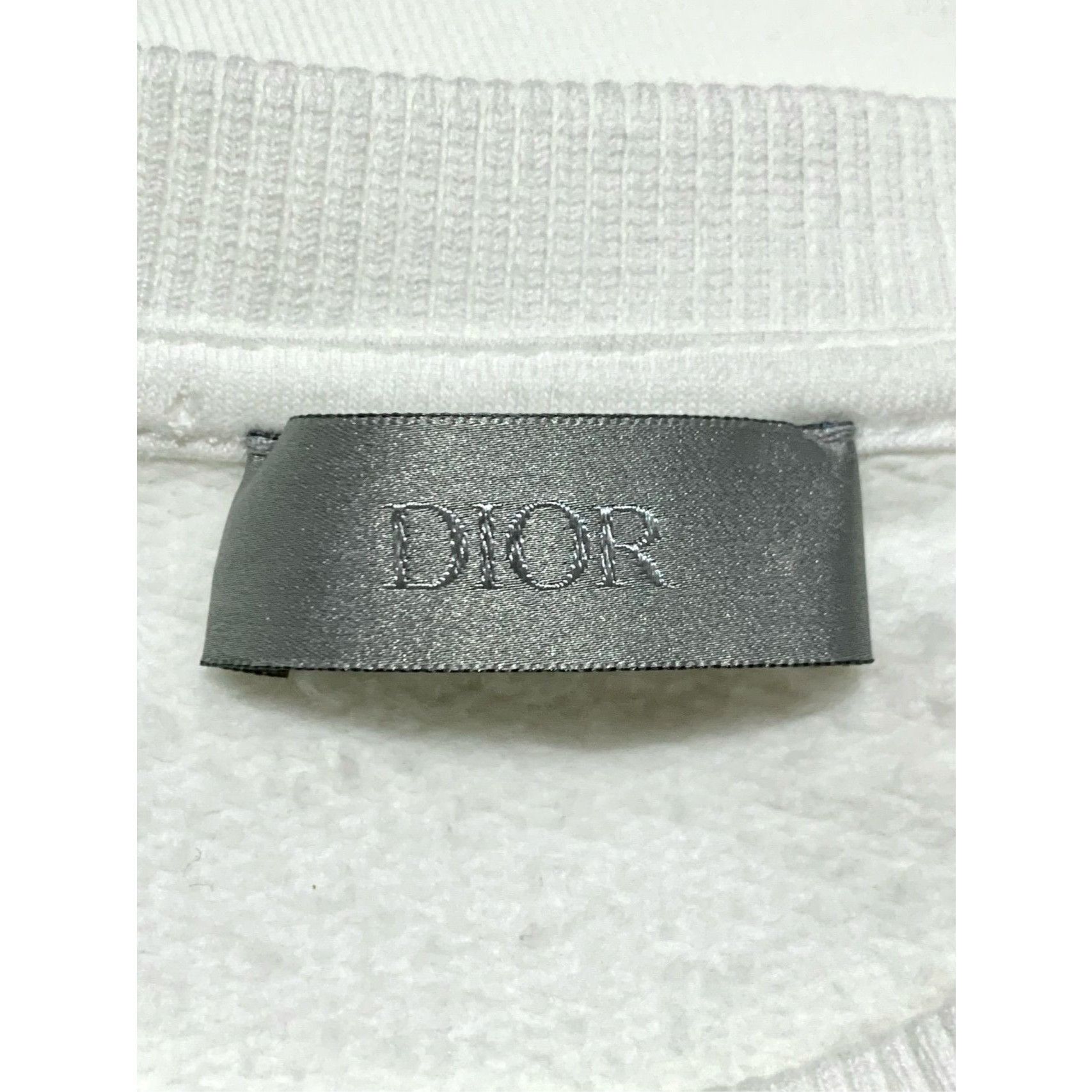 Dior Dior White Bee Embroidered Sweatshirt M Size 100% Cotton Lon Size M / US 6-8 / IT 42-44 - 2 Thumbnail
