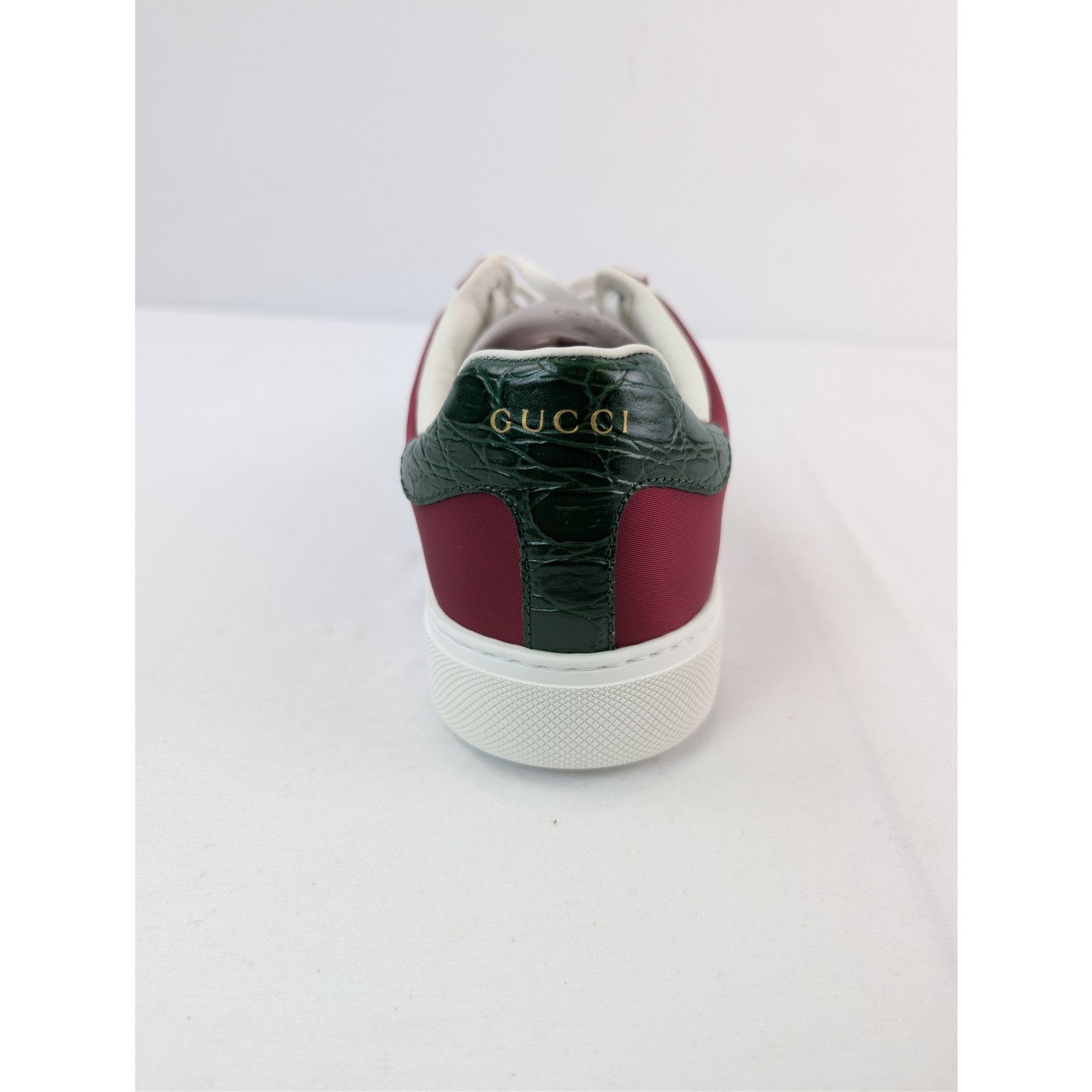 Gucci o1rshd1 Ace leather-trimmed sneakers in Red Size US 9.5 / EU 42-43 - 16 Thumbnail