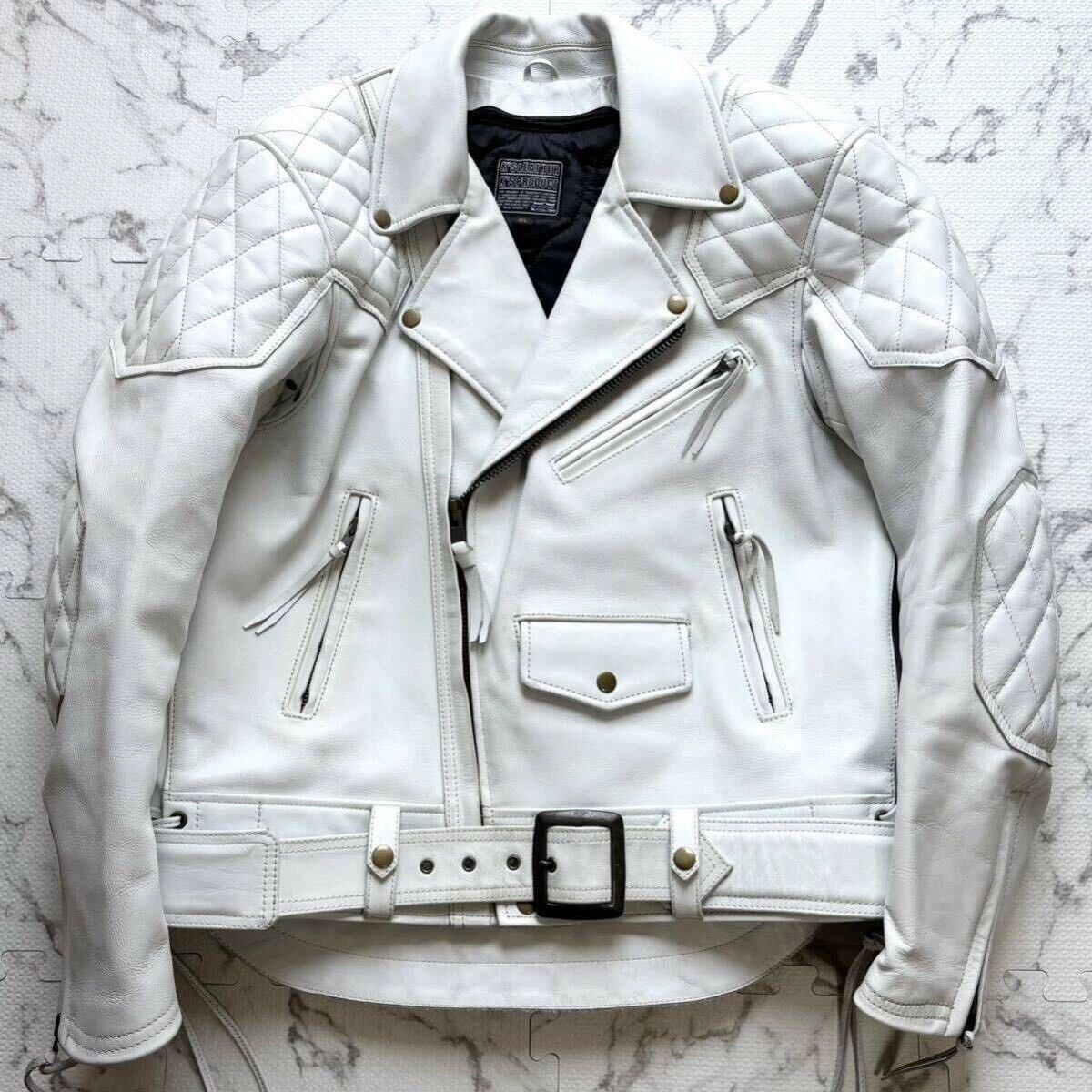 Kadoya Kadoya Diamond lattice cable-stayed leather clothes Size US XXL / EU 58 / 5 - 1 Thumbnail