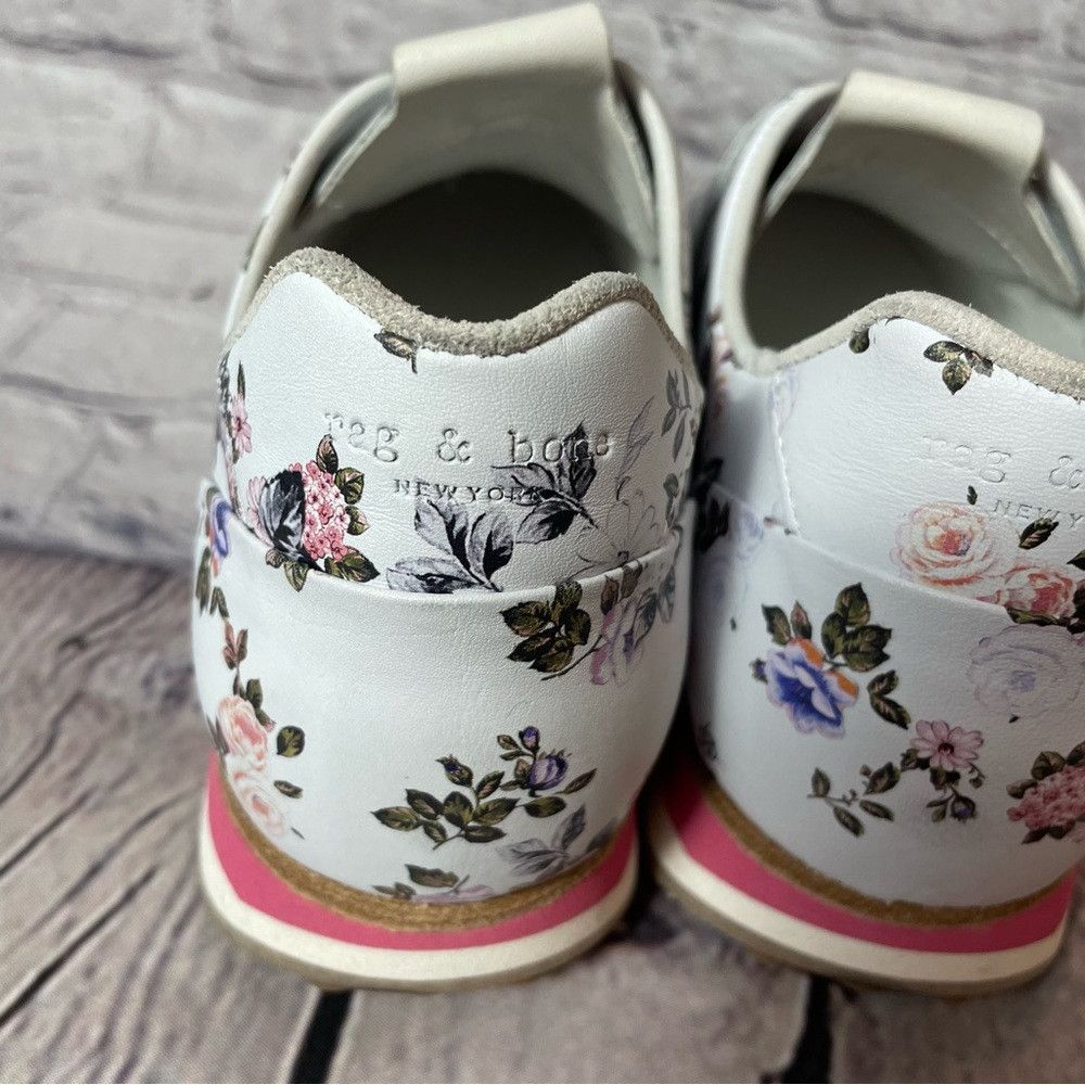 Rag & Bone New Rag & Bone Dylan Elastic Runner Floral Slip On Sneakers Size US 8 / IT 38 - 7 Thumbnail