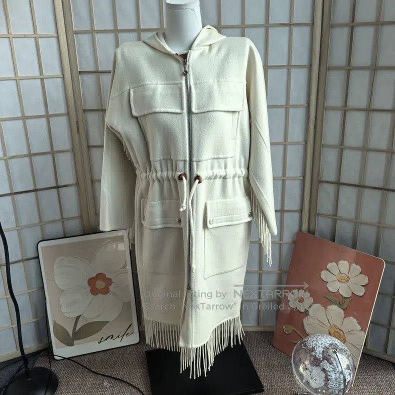 Hermes Hermes White Coat Size XS / US 0-2 / IT 36-38 - 1 Thumbnail
