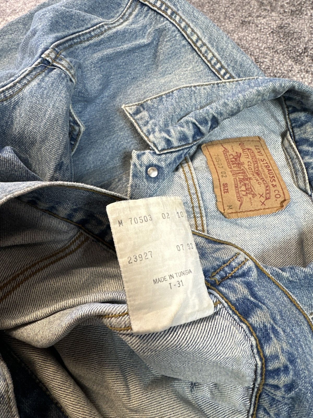 Levi's × Vintage Vintage 90s Levi’s Denim Jacket Streetwear USA Rare M Casual Size US M / EU 48-50 / 2 - 6 Thumbnail