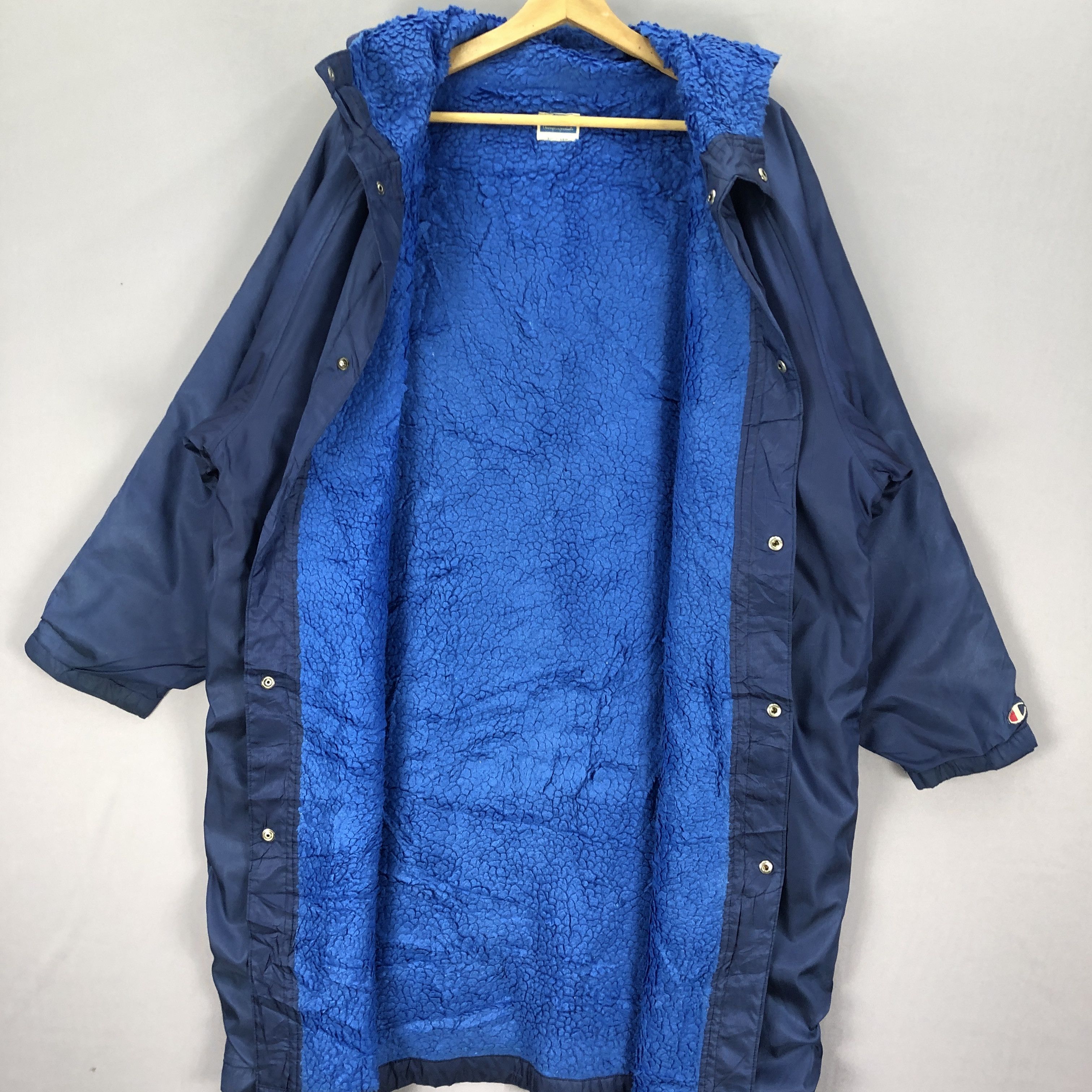 Champion Vintage Champion Hoodie Long Coat Coach Jacket Size US L / EU 52-54 / 3 - 5 Thumbnail