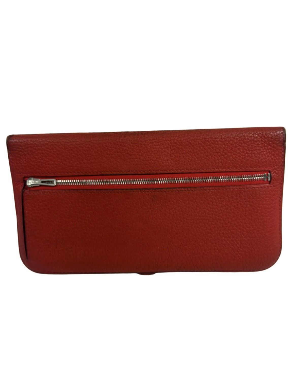 Hermes Hermès Dogon Red Leather Long Wallet Size ONE SIZE - 2 Thumbnail